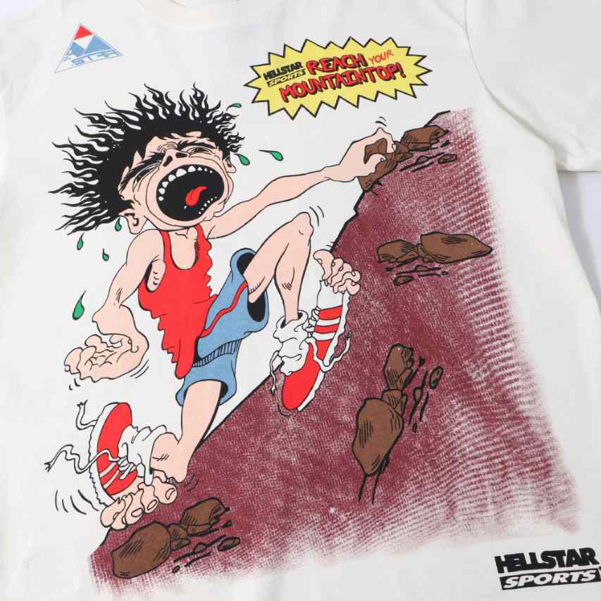 Hellstar Mountain Climber T-Shirt 'White' - DopestKickz
