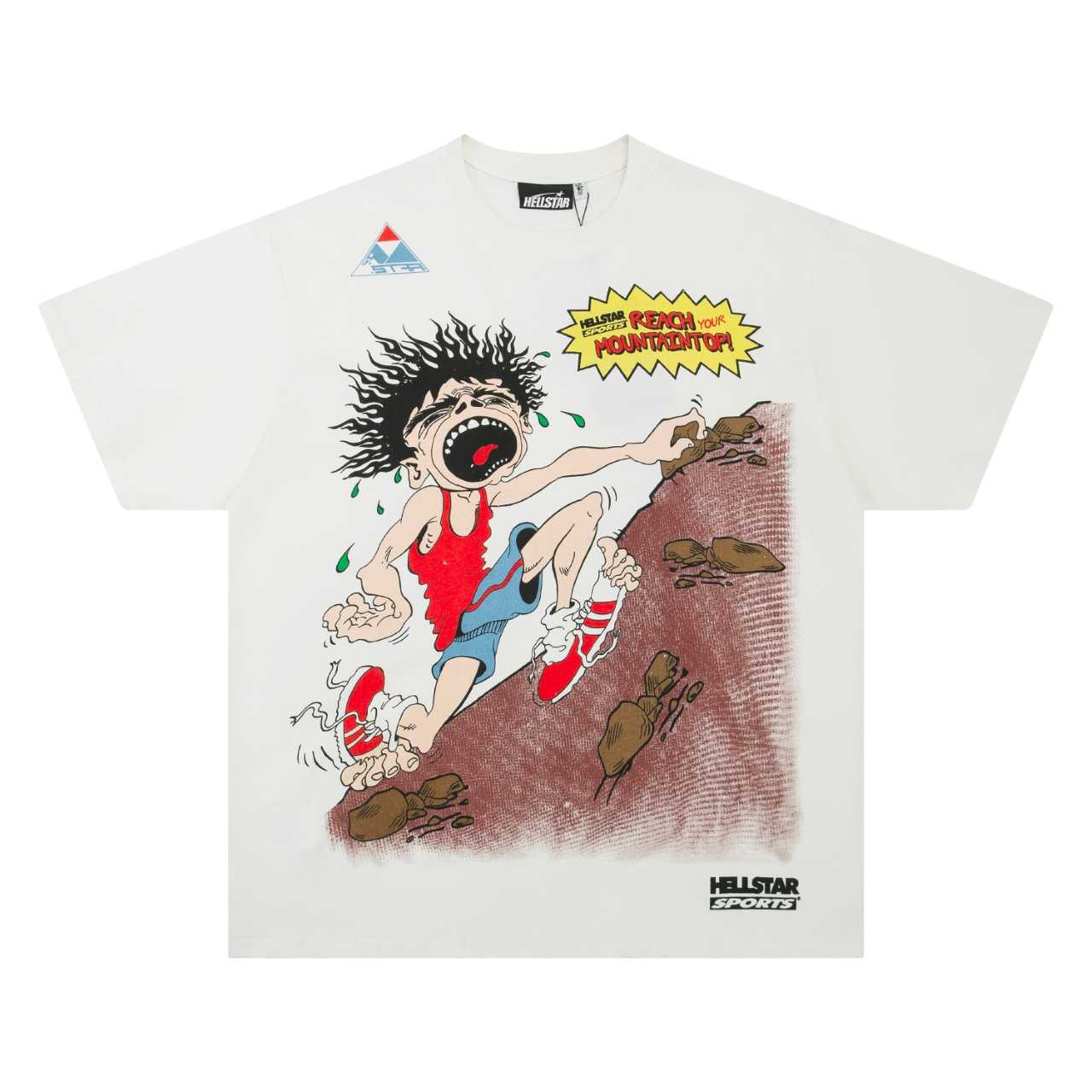 Hellstar Mountain Climber T-Shirt 'White' - DopestKickz