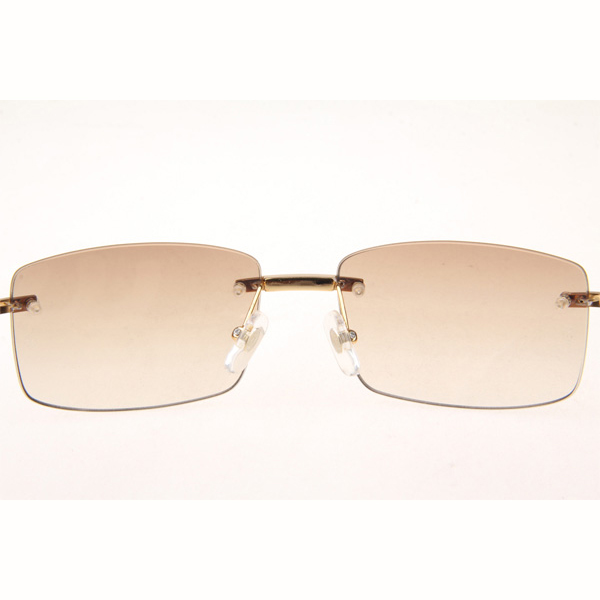 Cartier CT_3524012 Diamond Black Buffalo Eyeglasses In Gold Brown - DopestKickz