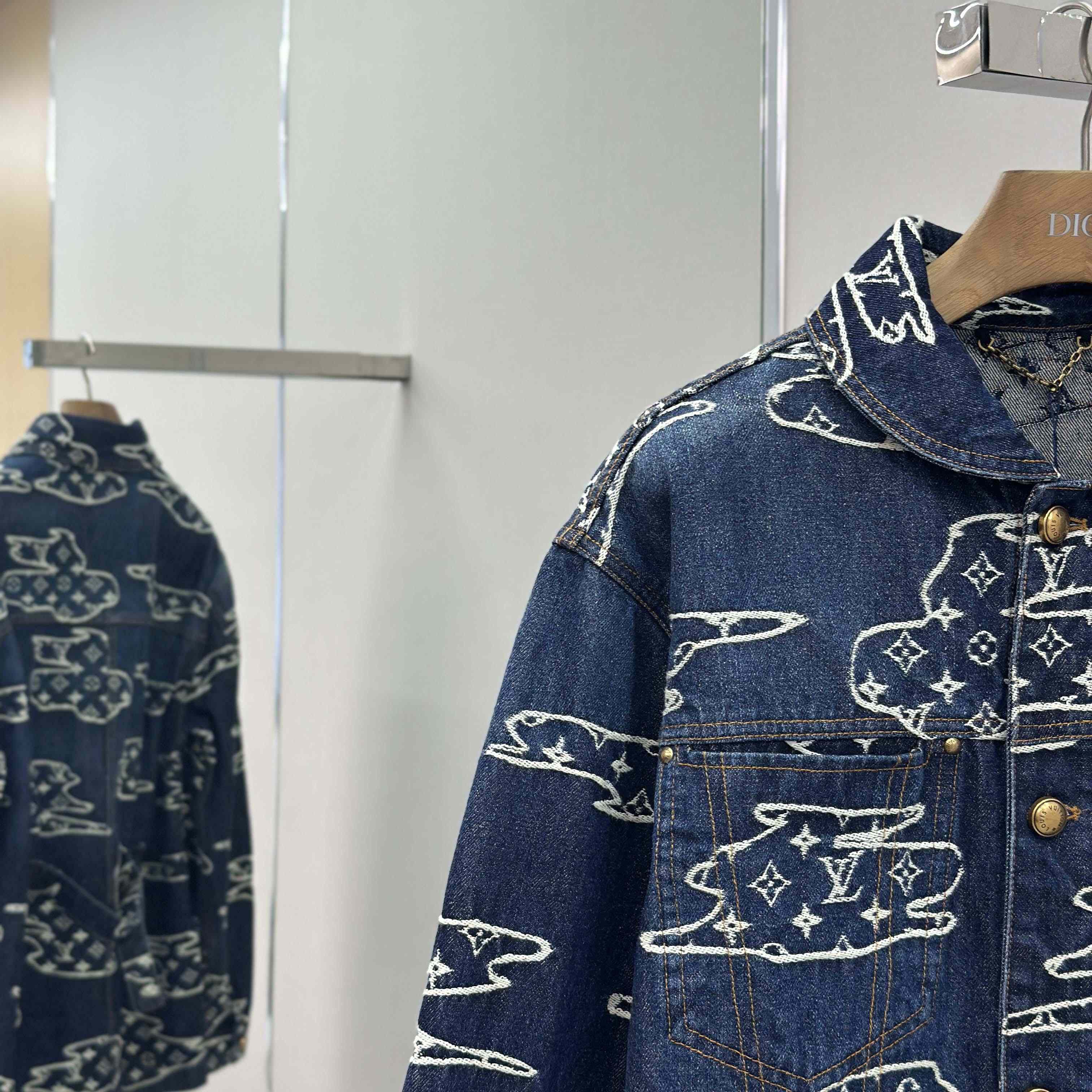 Louis Vuitton Monogram Denim Workwear Blouson   1AILN5 - DopestKickz