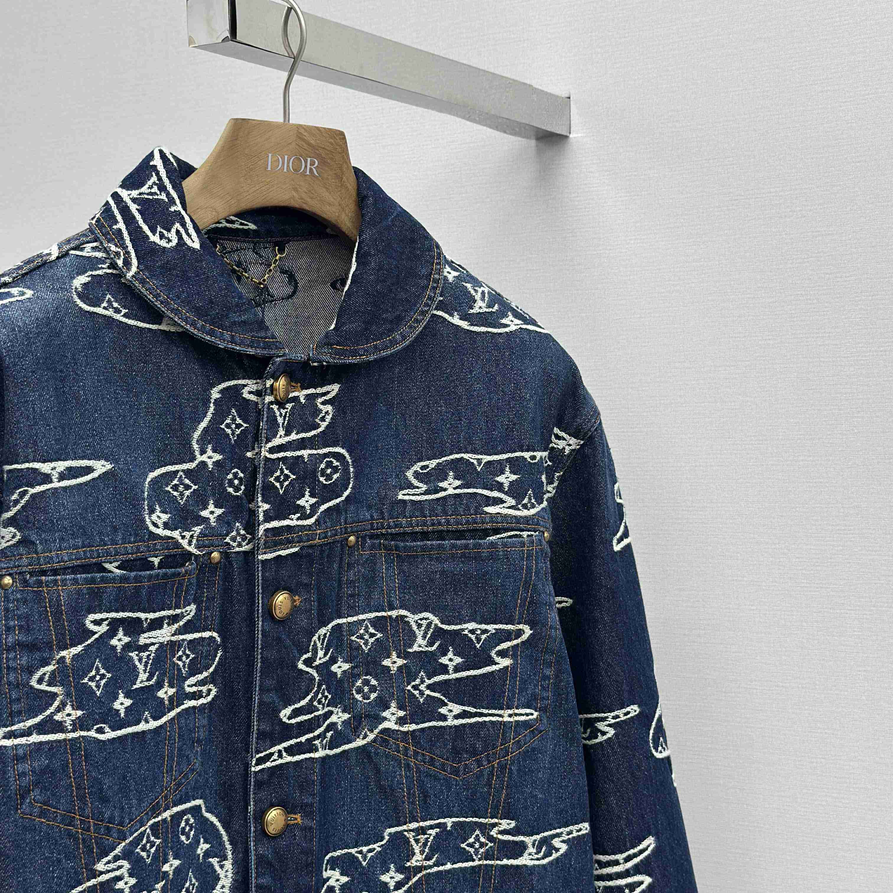 Louis Vuitton Monogram Denim Workwear Blouson   1AILN5 - DopestKickz