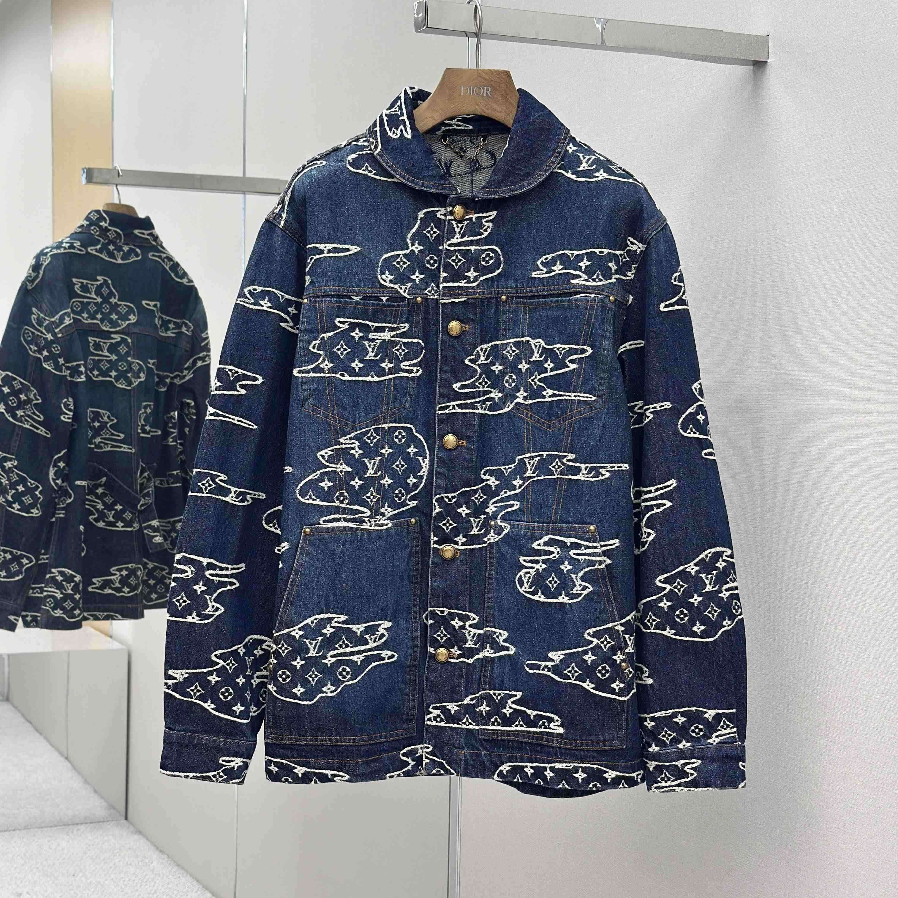 Louis Vuitton Monogram Denim Workwear Blouson   1AILN5 - DopestKickz