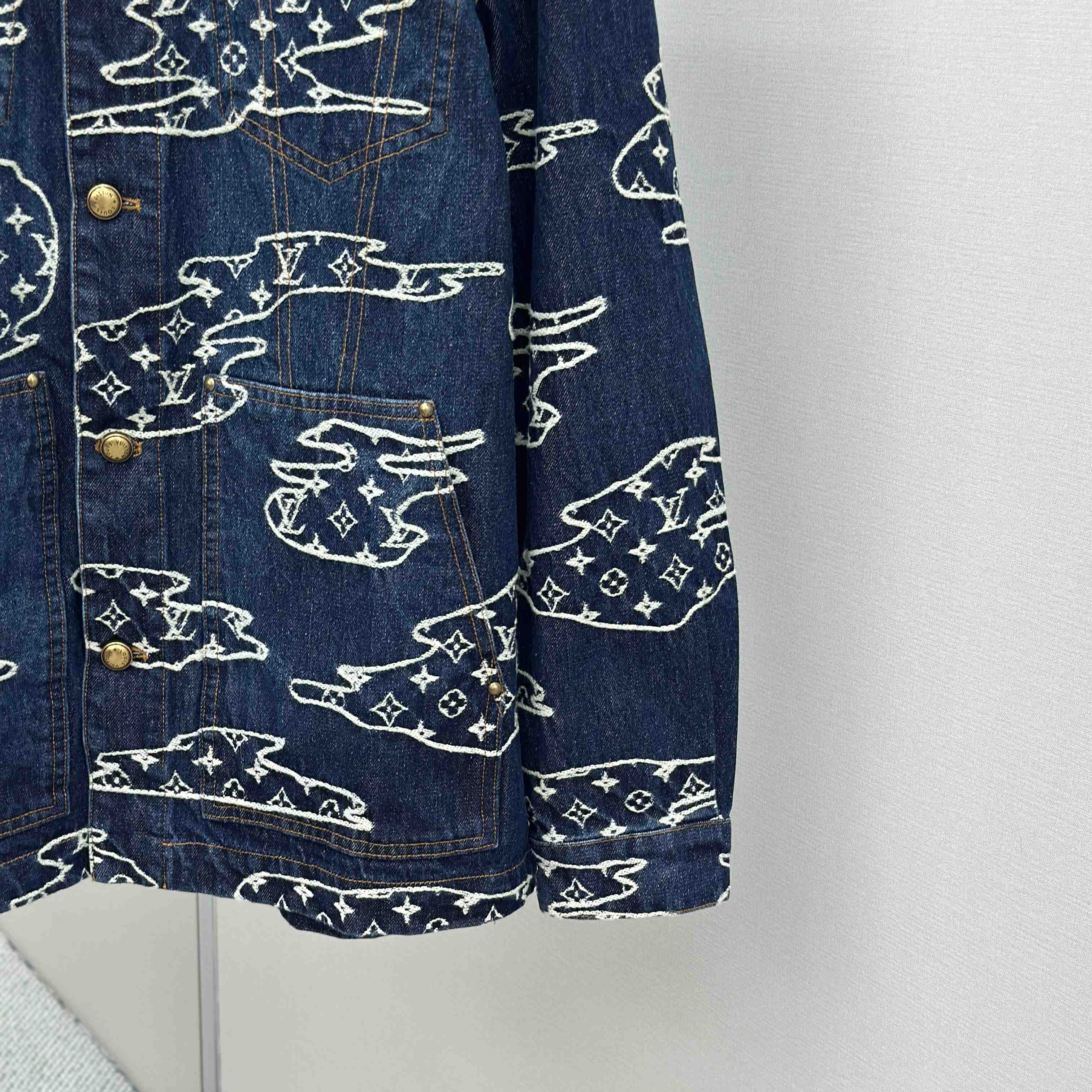 Louis Vuitton Monogram Denim Workwear Blouson   1AILN5 - DopestKickz