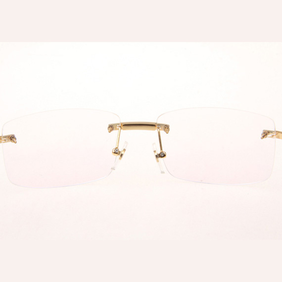 Cartier CT_3524012 Diamond Wood Eyeglasses In Gold - DopestKickz