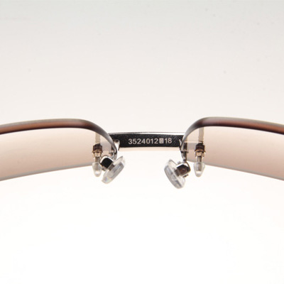 Cartier CT_3524012 Diamond White Buffalo Sunglasses In Silver Brown - DopestKickz