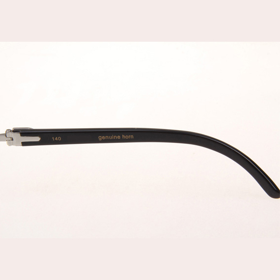 Cartier CT_3524012 Diamond Black Buffalo Eyeglasses In Silver - DopestKickz