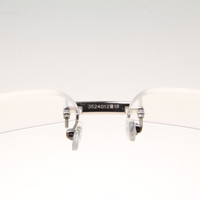 Cartier CT_3524012 Diamond Black Buffalo Eyeglasses In Silver - DopestKickz