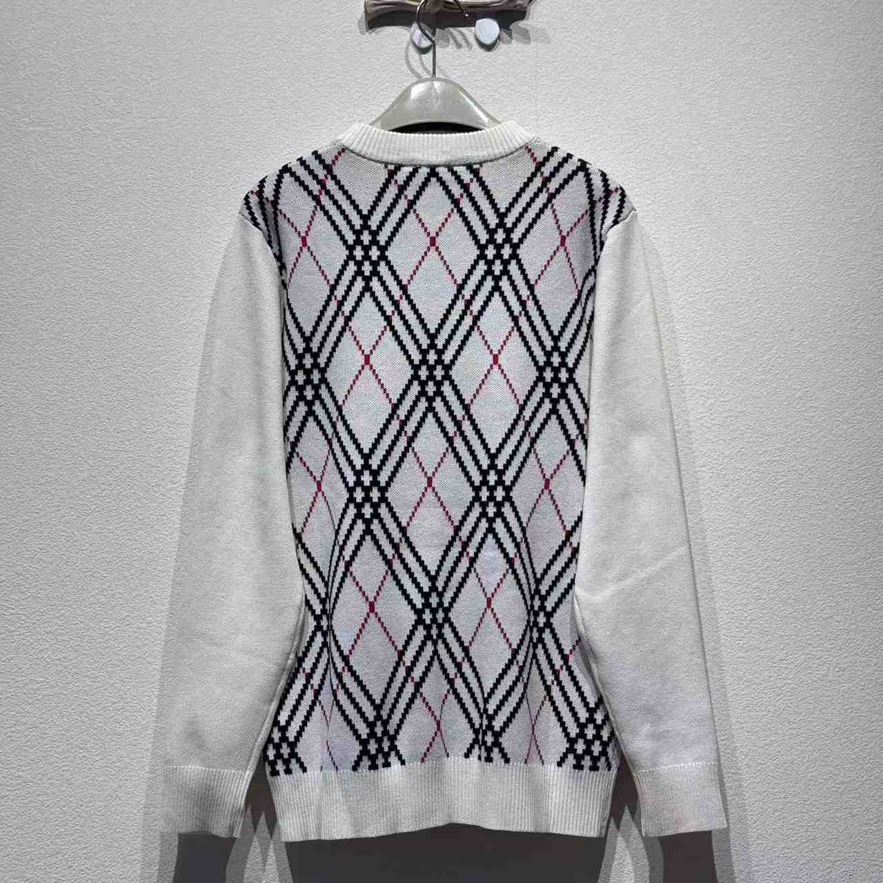 Burberry Argyle Check Wool Blend Sweater - DopestKickz