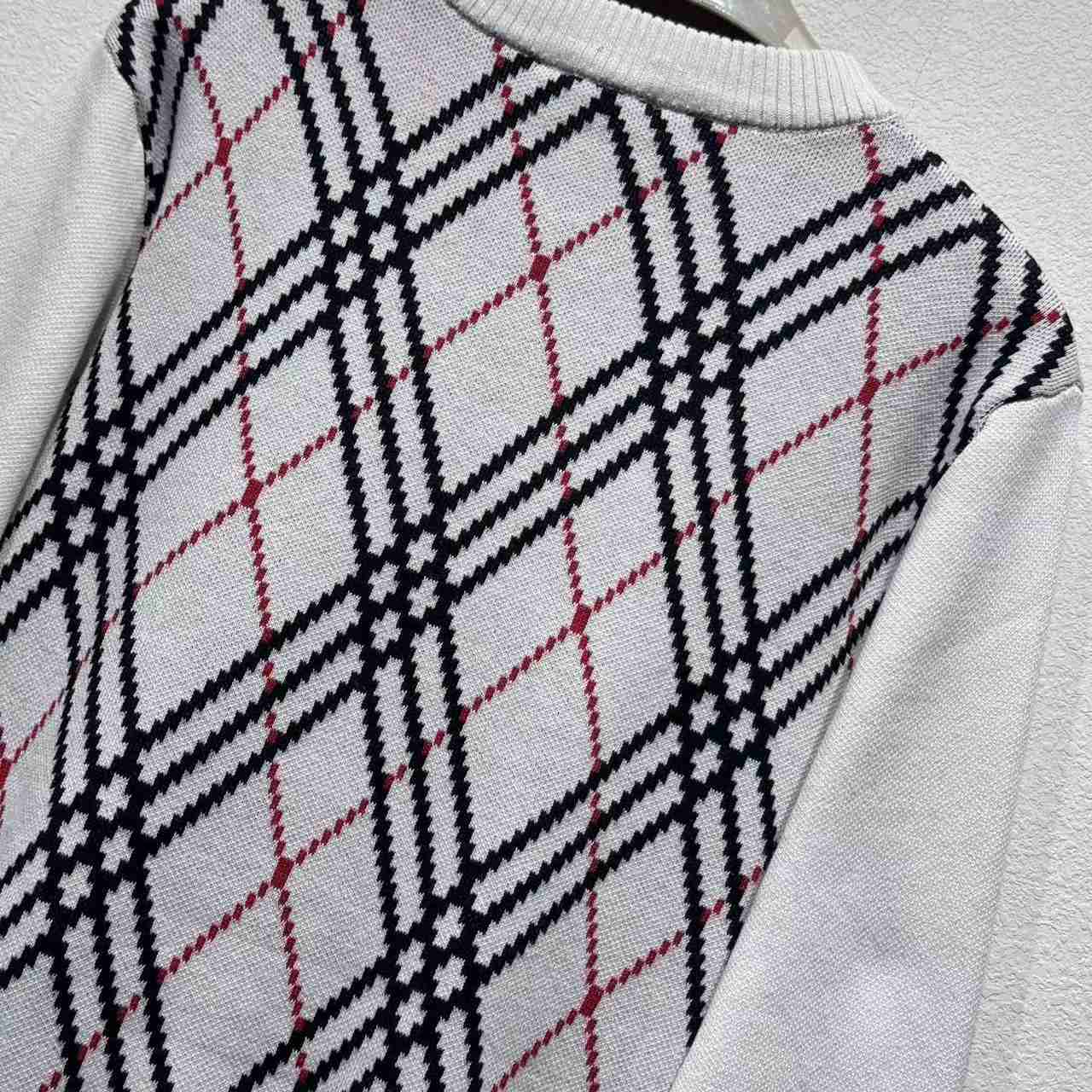 Burberry Argyle Check Wool Blend Sweater - DopestKickz