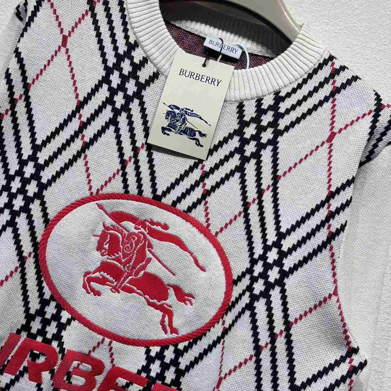 Burberry Argyle Check Wool Blend Sweater - DopestKickz