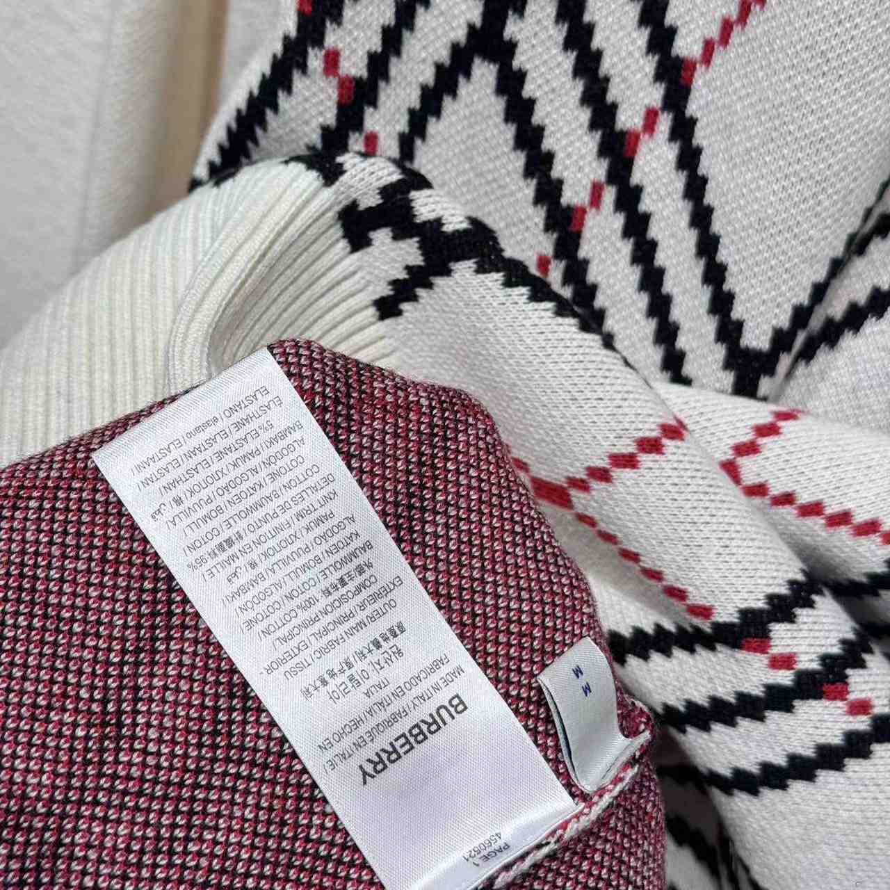 Burberry Argyle Check Wool Blend Sweater - DopestKickz