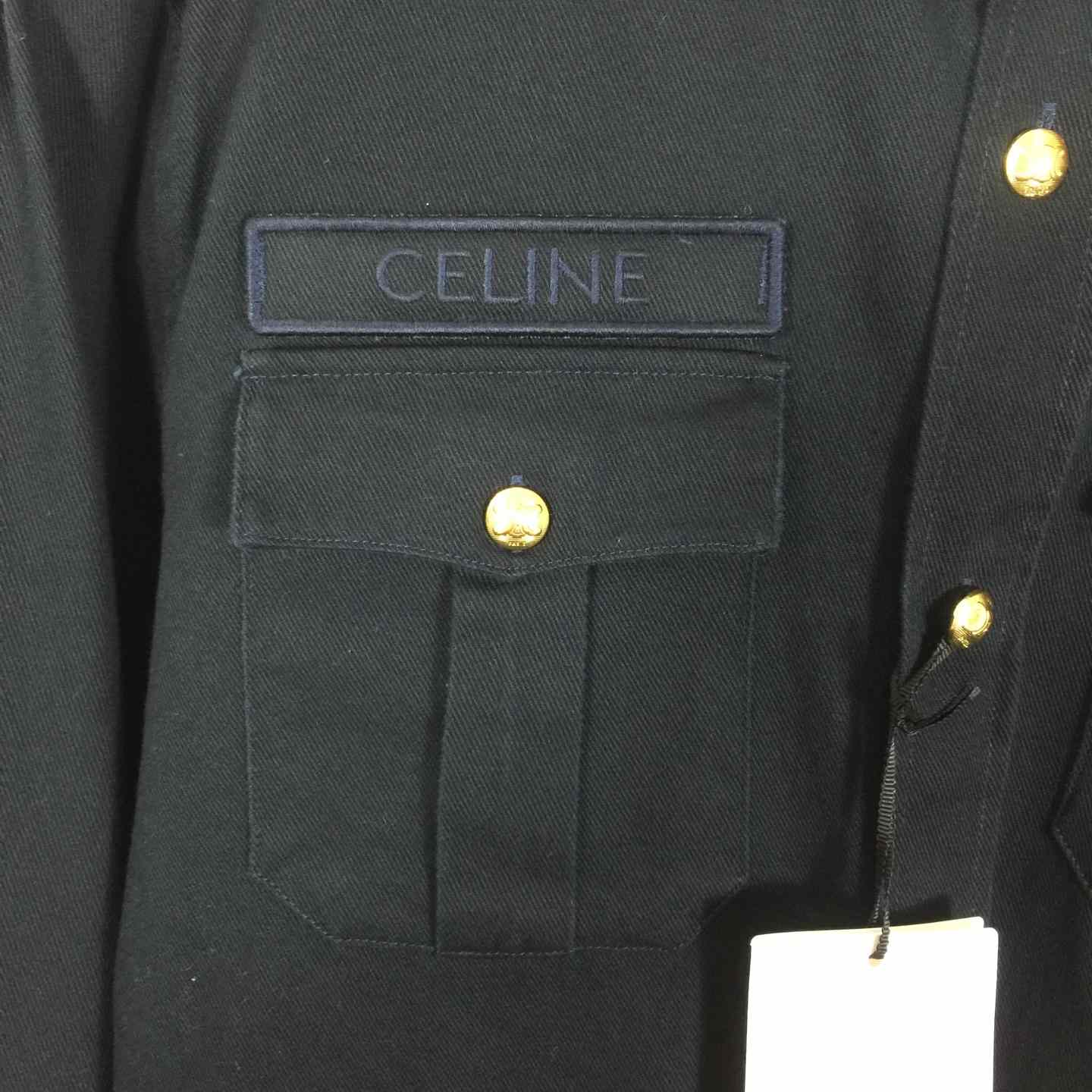 Celine Military Shirt In Cotton Wool Twill - DopestKickz