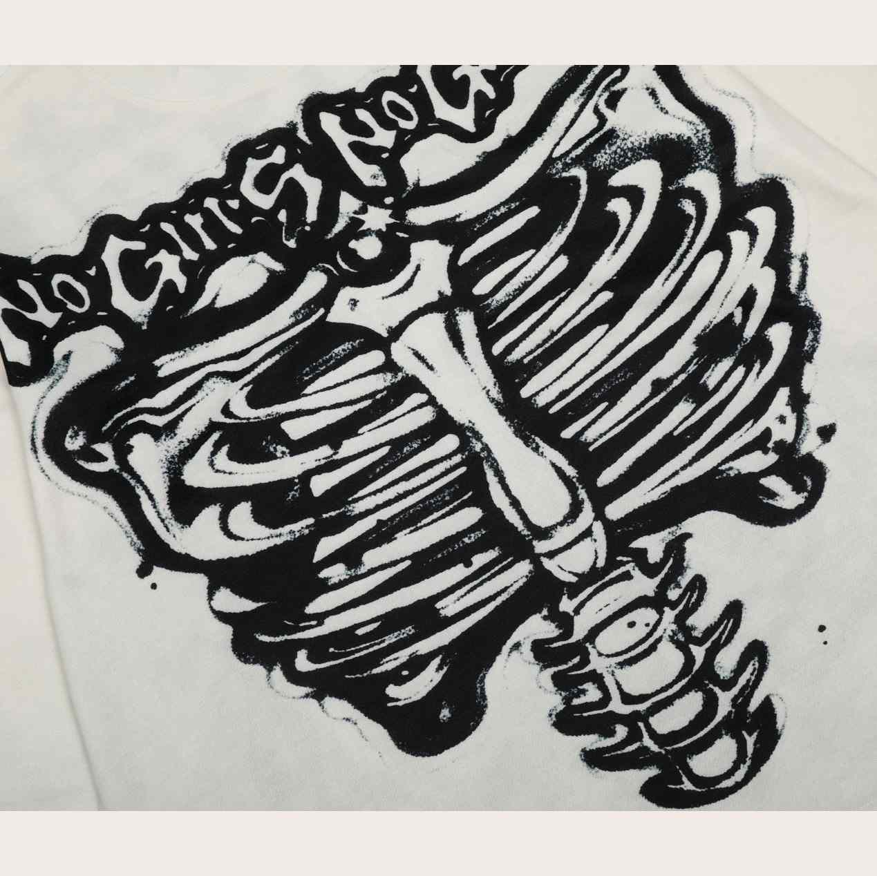 Hellstar Airbrushed Bones Longsleeve Shirt - DopestKickz