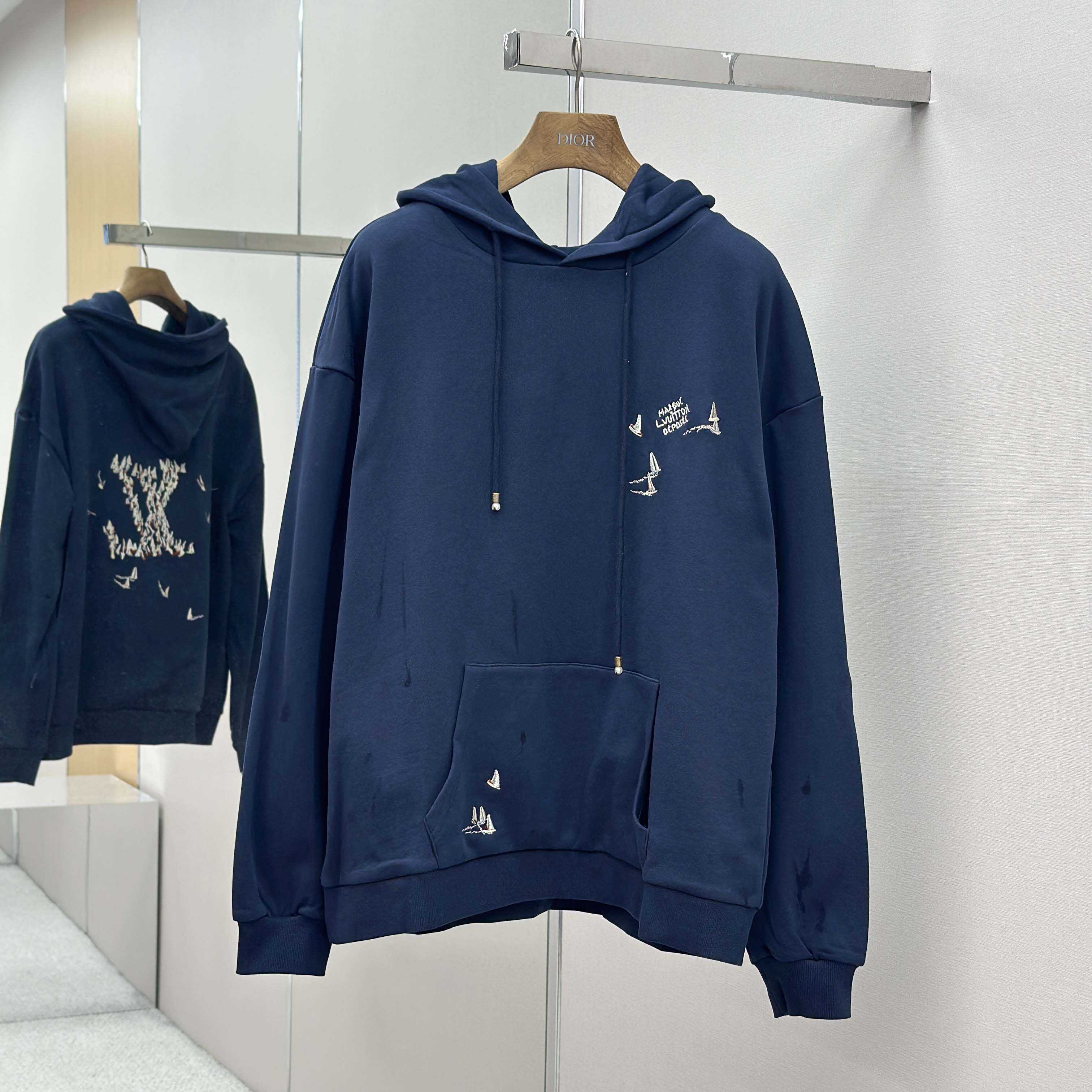 Louis Vuitton Embroidered Signature Hoodie   1AHW68 - DopestKickz