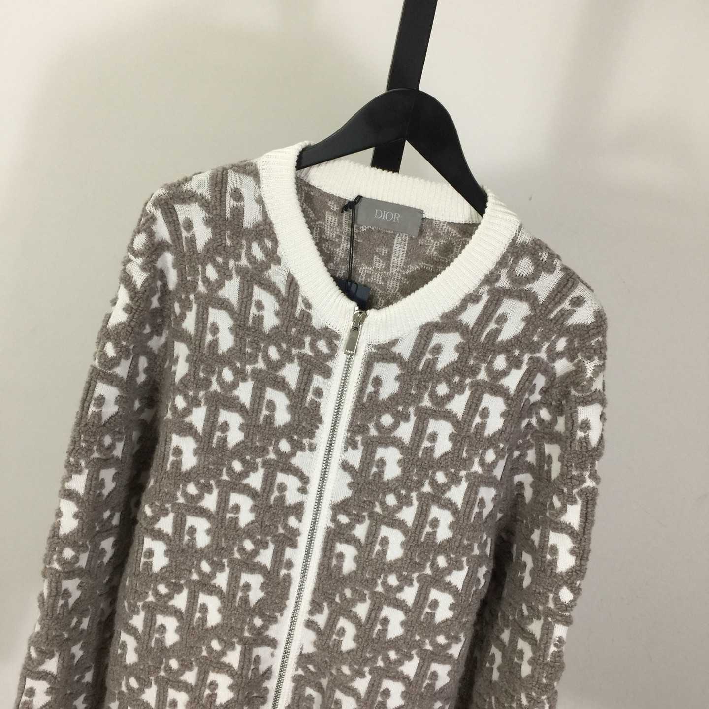 Dior Oblique Cardigan White Wool - DopestKickz