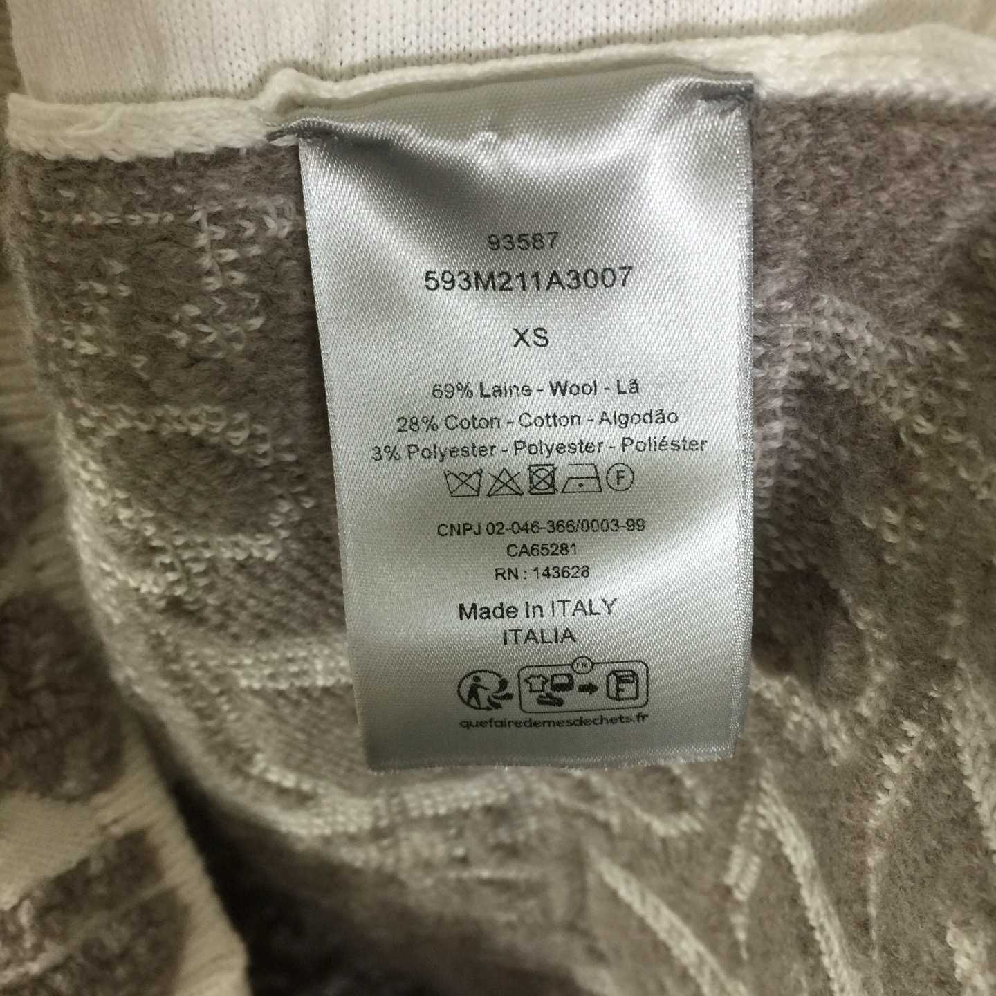 Dior Oblique Cardigan White Wool - DopestKickz