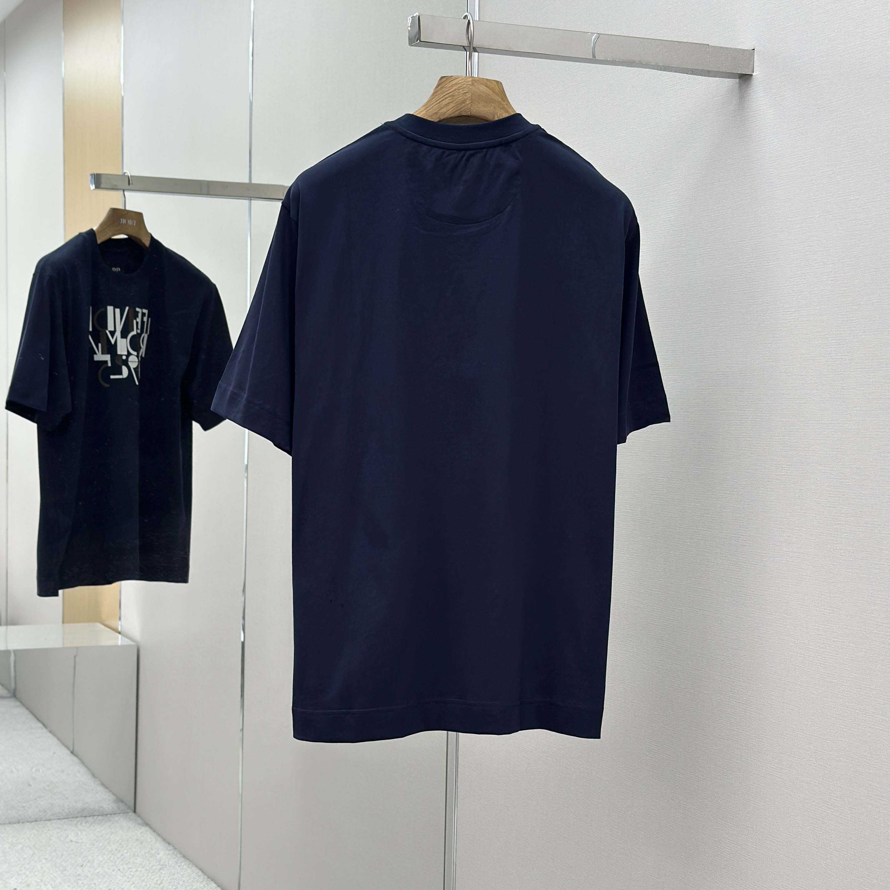 Fendi Dark Blue Cotton T-shirt - DopestKickz