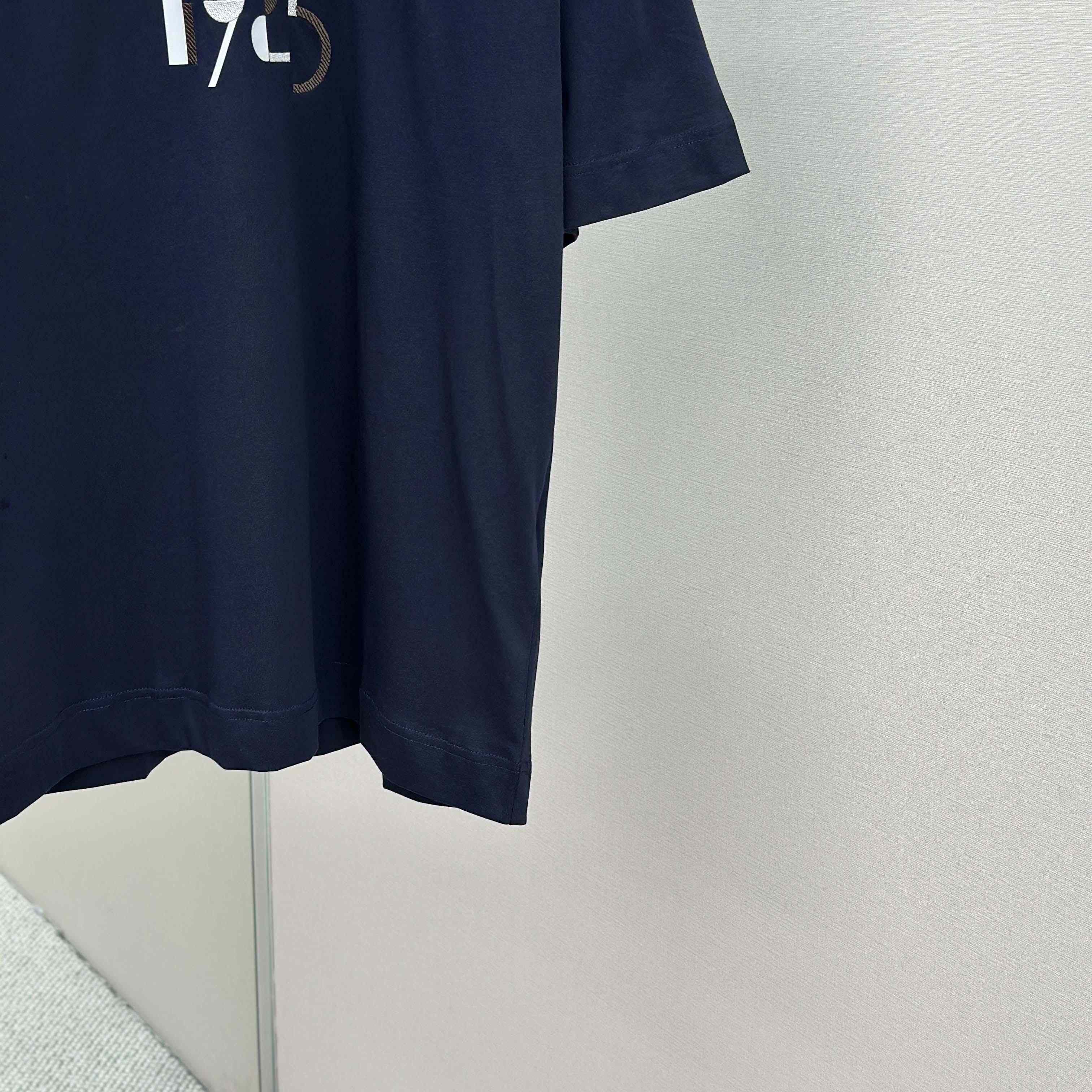 Fendi Dark Blue Cotton T-shirt - DopestKickz