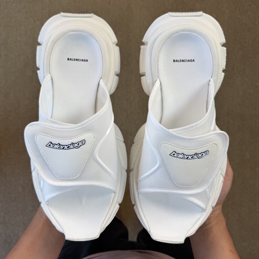 Balenciaga 3XL Slide Sandal 'White' - DopestKickz