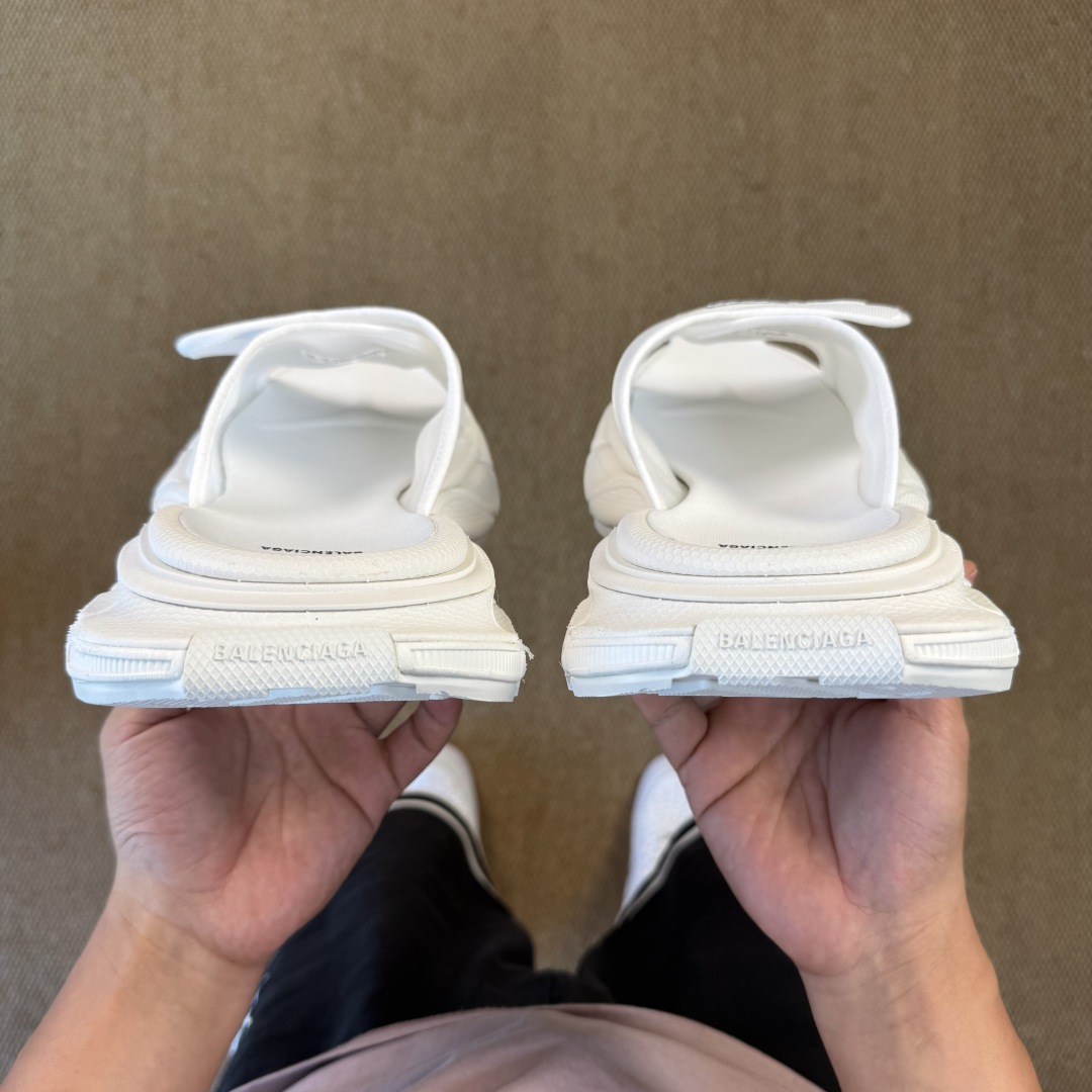 Balenciaga 3XL Slide Sandal 'White' - DopestKickz