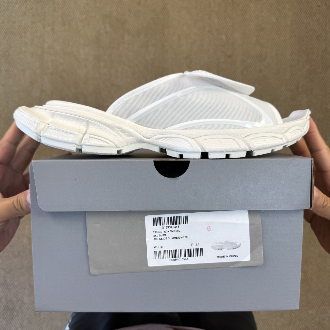 Balenciaga 3XL Slide Sandal 'White' - DopestKickz