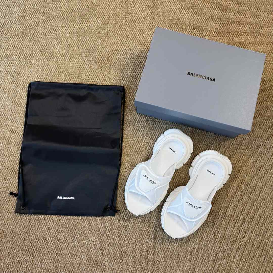 Balenciaga 3XL Slide Sandal 'White' - DopestKickz