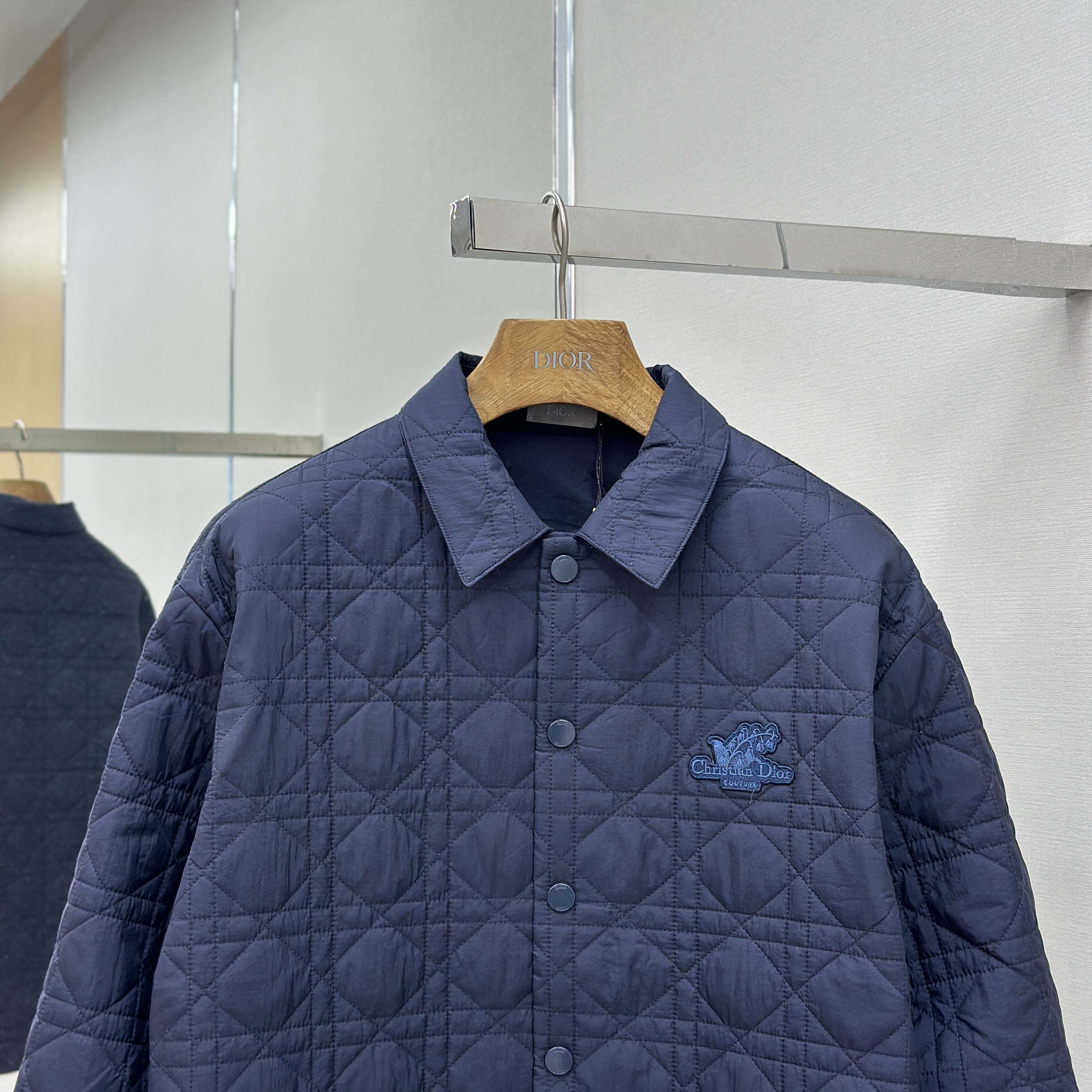 Dior Overshirt With Christian Dior Couture Lily Of The Valley Embroidery  - DopestKickz