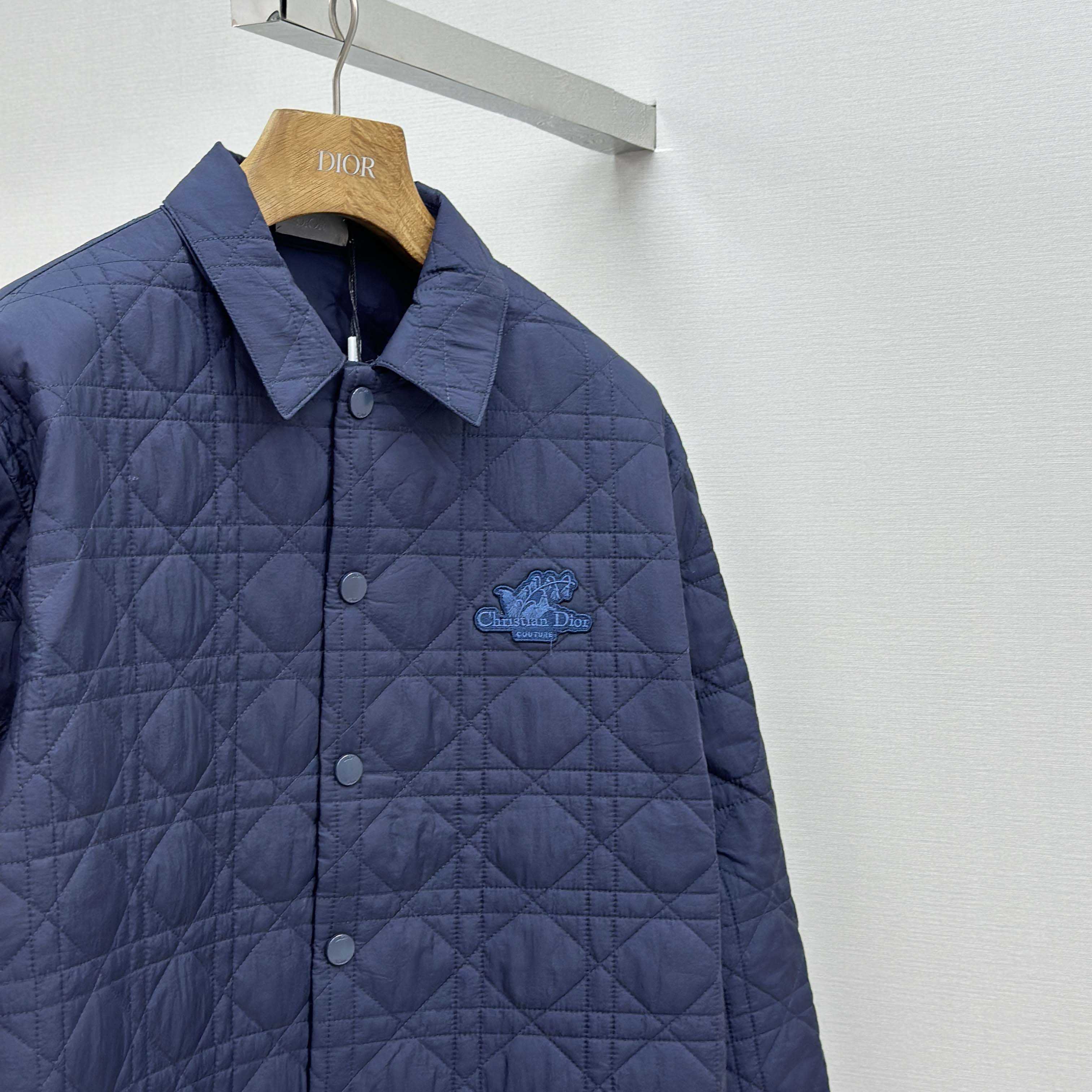 Dior Overshirt With Christian Dior Couture Lily Of The Valley Embroidery  - DopestKickz