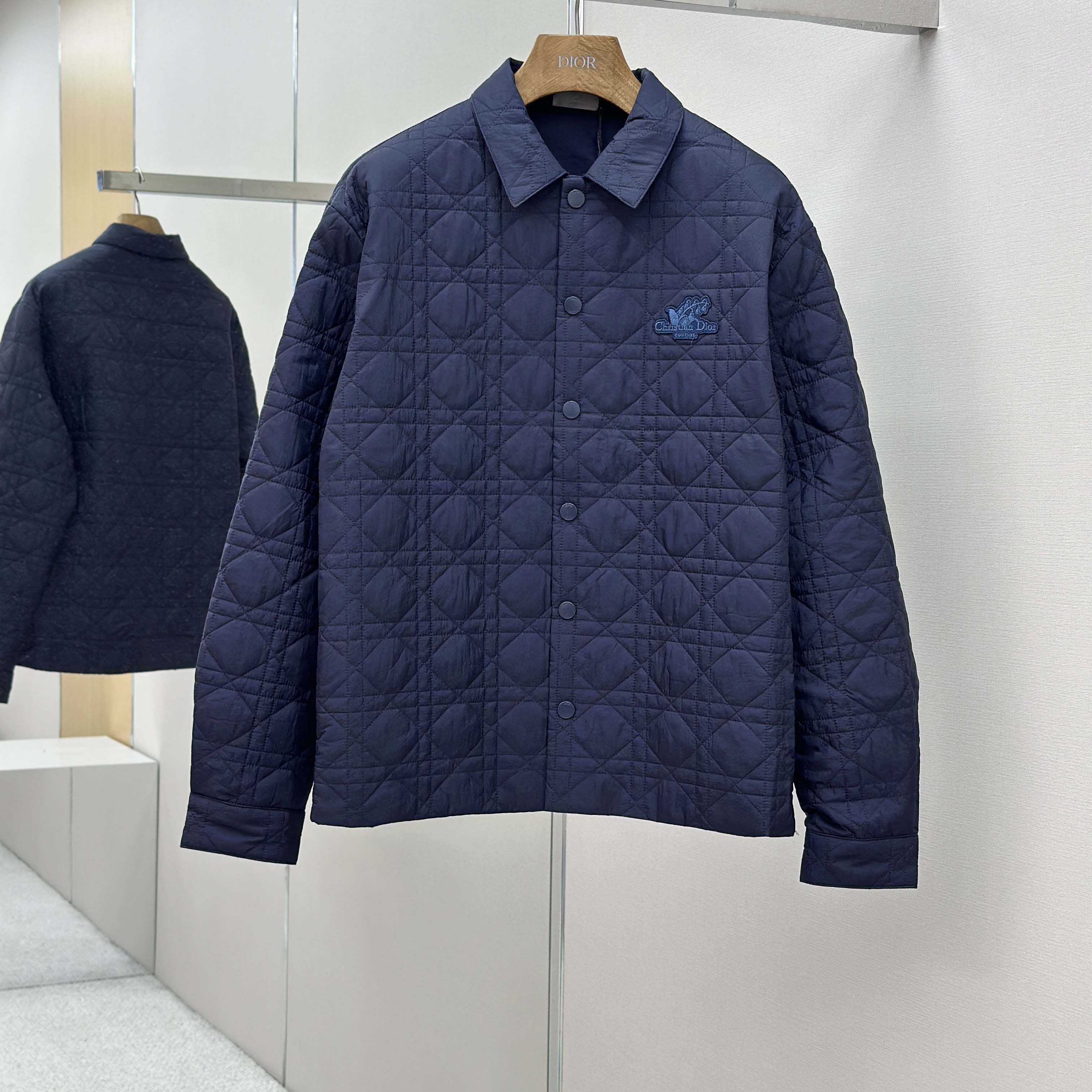 Dior Overshirt With Christian Dior Couture Lily Of The Valley Embroidery  - DopestKickz