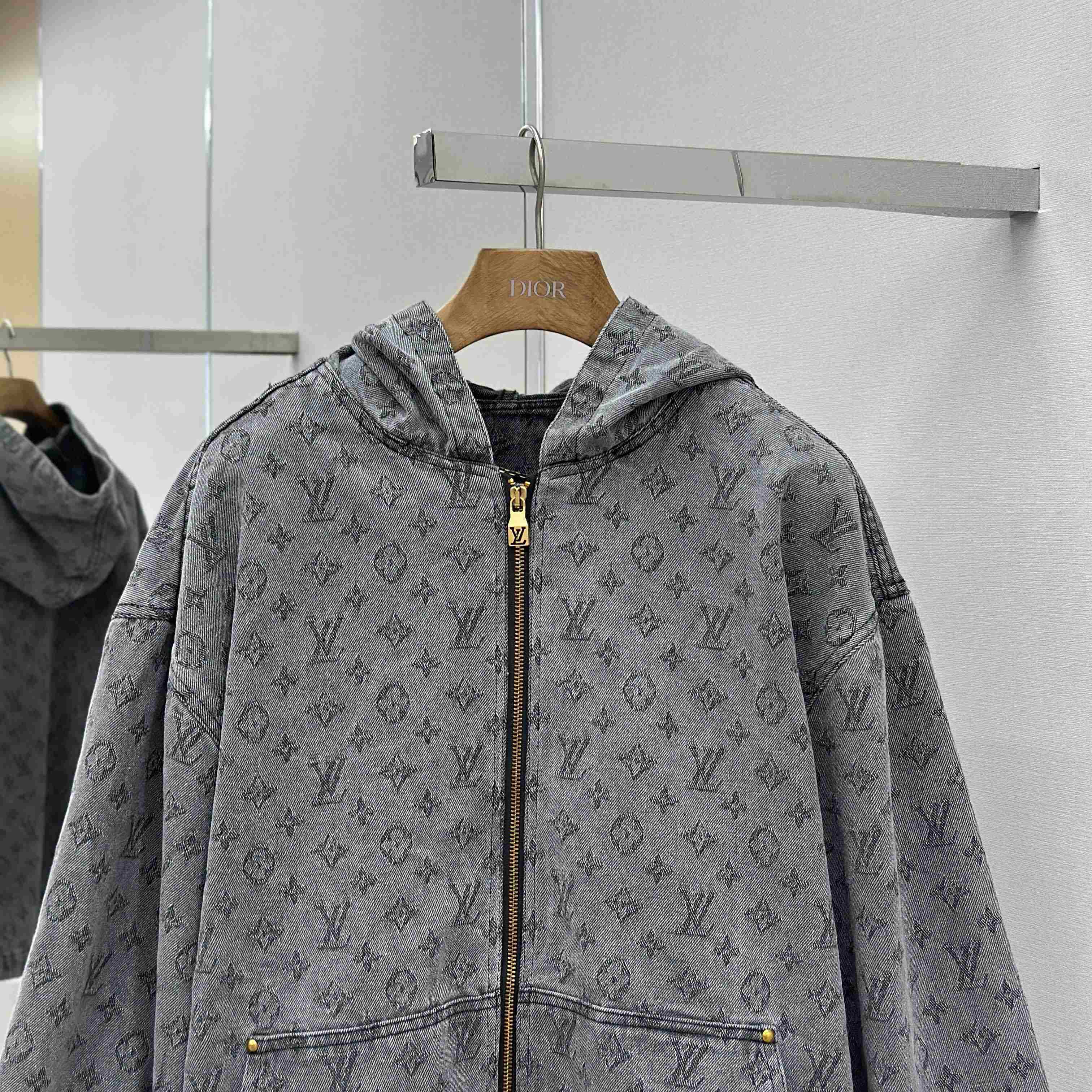 Louis Vuitton Monogram Hooded Jacket - DopestKickz