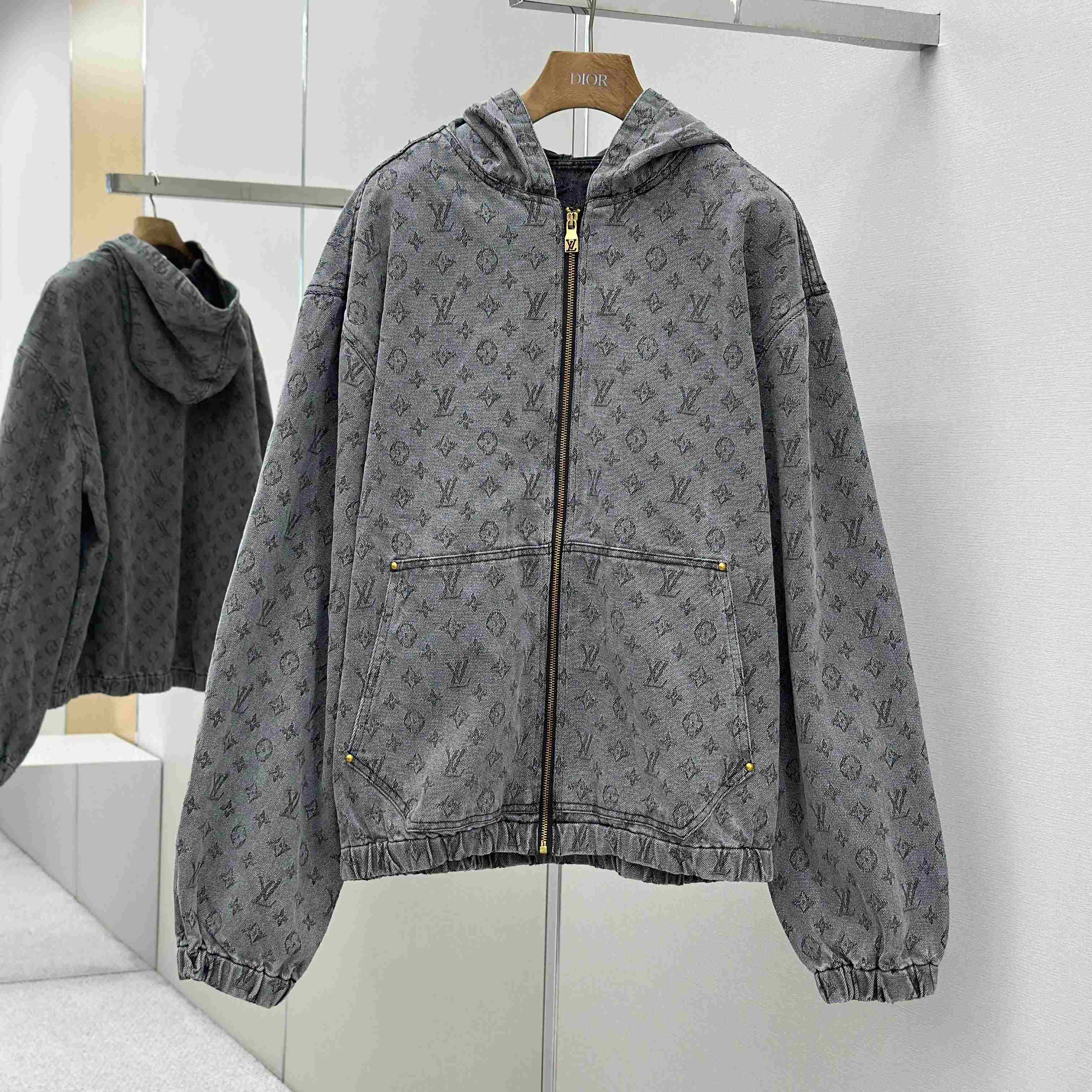 Louis Vuitton Monogram Hooded Jacket - DopestKickz