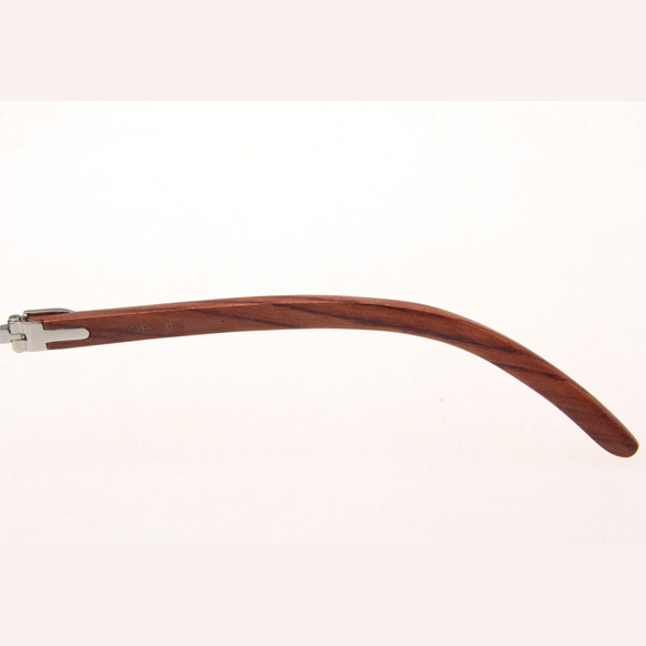 Cartier CT_3524012 Diamond Wood Eyeglasses In Silver - DopestKickz