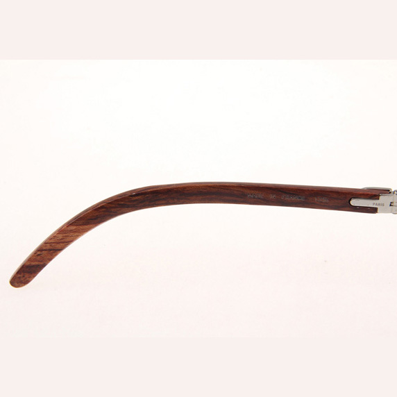 Cartier CT_3524012 Diamond Wood Eyeglasses In Silver - DopestKickz