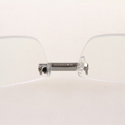 Cartier CT_3524012 Diamond Wood Eyeglasses In Silver - DopestKickz