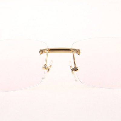 Cartier CT_3524012 Diamond Black Buffalo Eyeglasses In Gold - DopestKickz