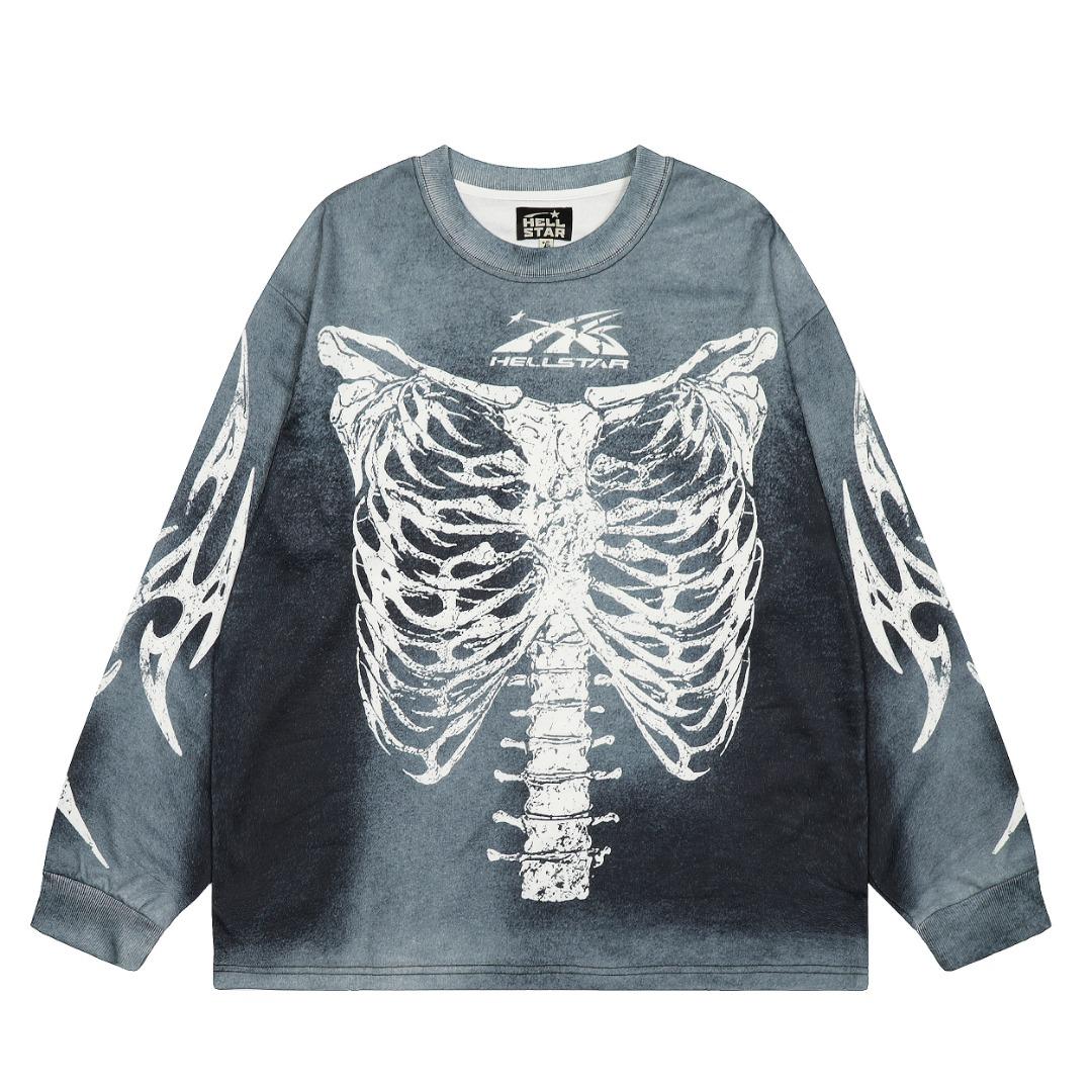 Hellstar Skeleton Long-Sleeve T-shirt - DopestKickz