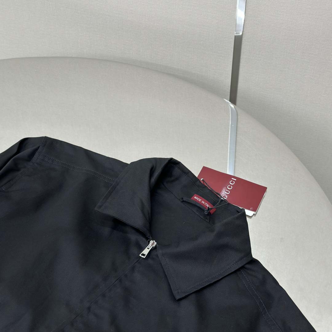 Gucci Cotton Twill Jacket With Web Detail - DopestKickz