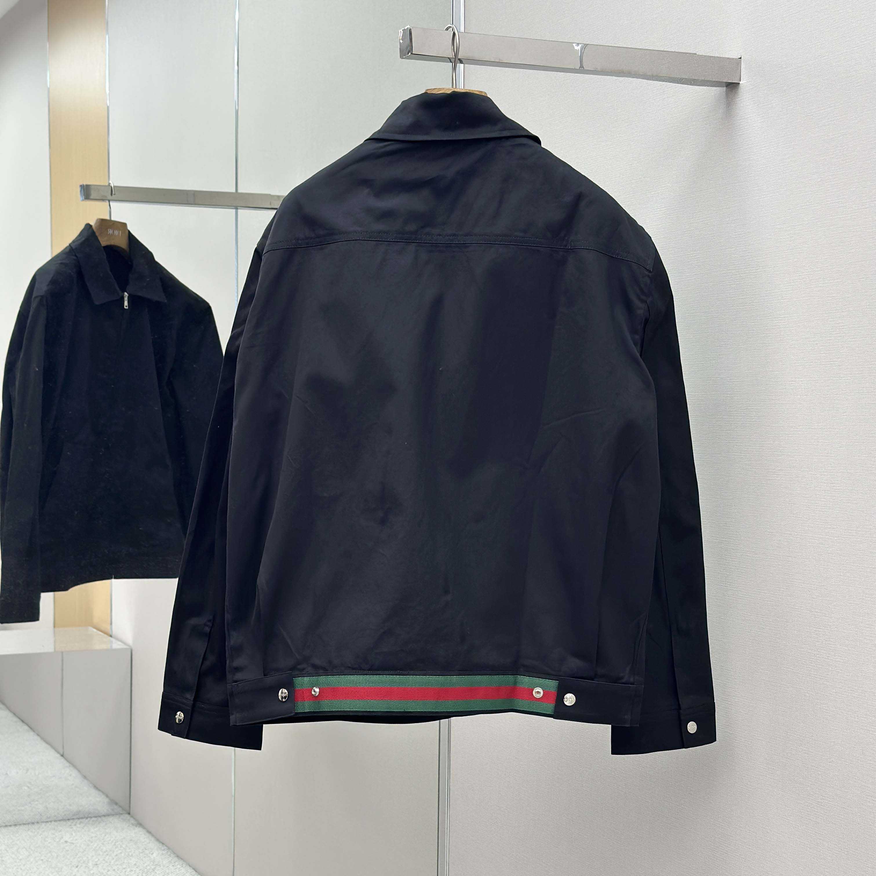 Gucci Cotton Twill Jacket With Web Detail - DopestKickz