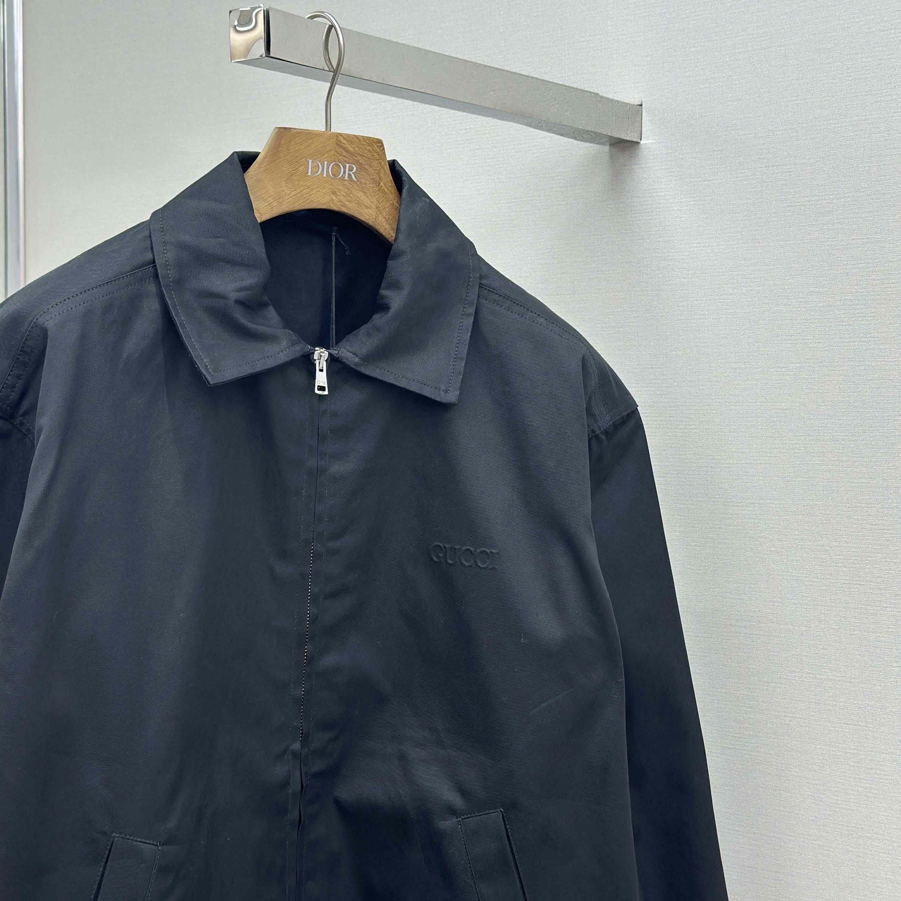 Gucci Cotton Twill Jacket With Web Detail - DopestKickz