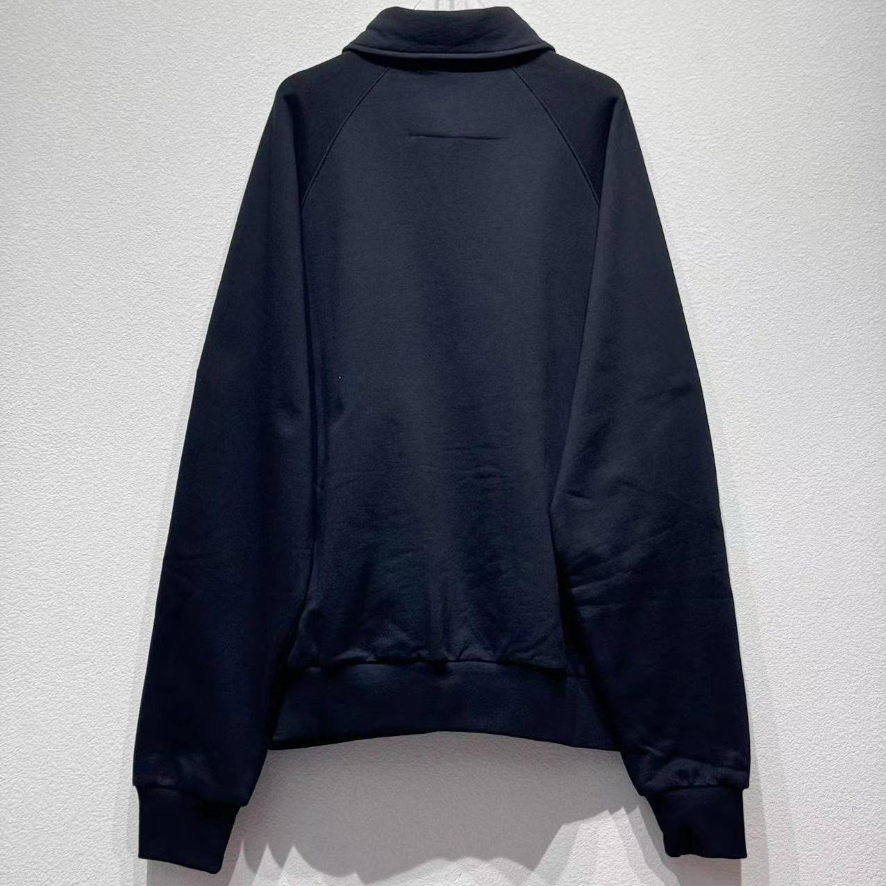 Givenchy Embroidered Logo Fleece Polo Sweatshirt In Black - DopestKickz