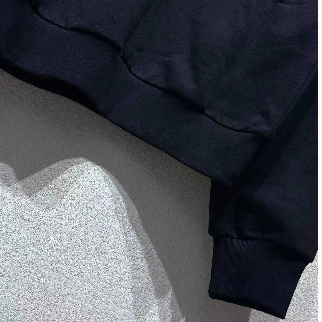 Givenchy Embroidered Logo Fleece Polo Sweatshirt In Black - DopestKickz