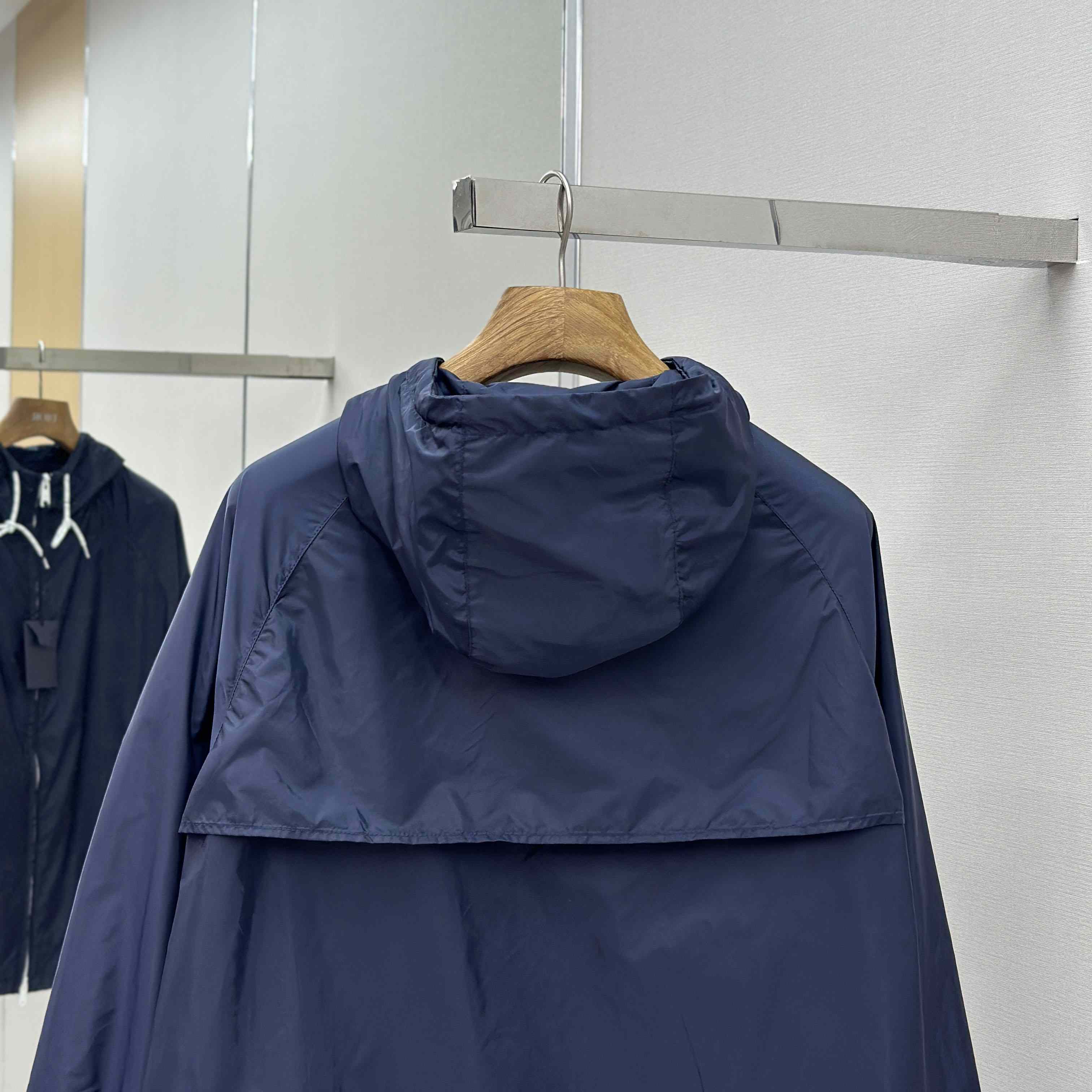 Prada Navy Blue Re-Nylon Wind Breaker - DopestKickz