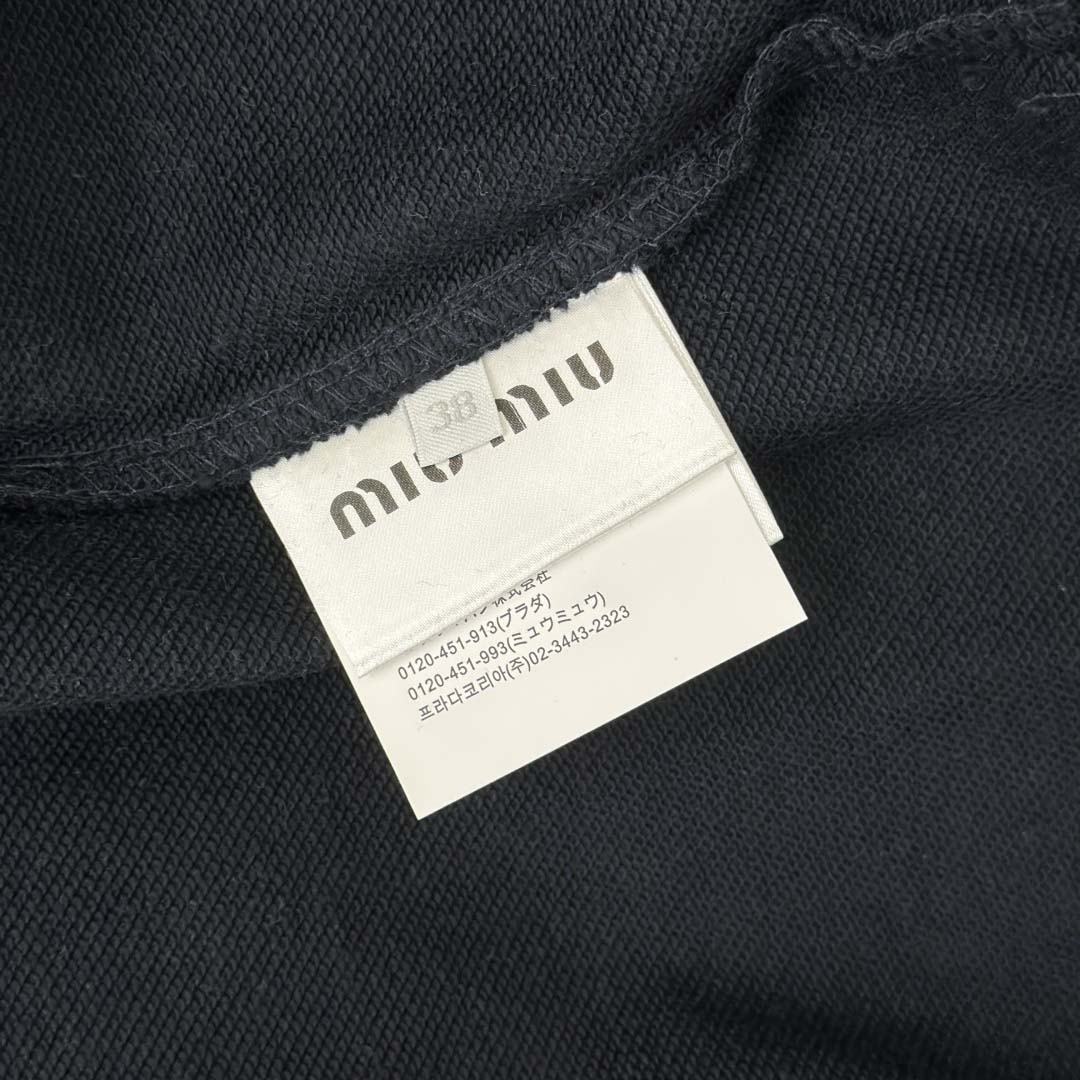 Miu Miu Half-zip Cotton Sweatshirt - DopestKickz