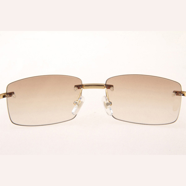 Cartier CT_3524012 Diamond White Mix Black Buffalo Eyeglasses In Gold Brown - DopestKickz
