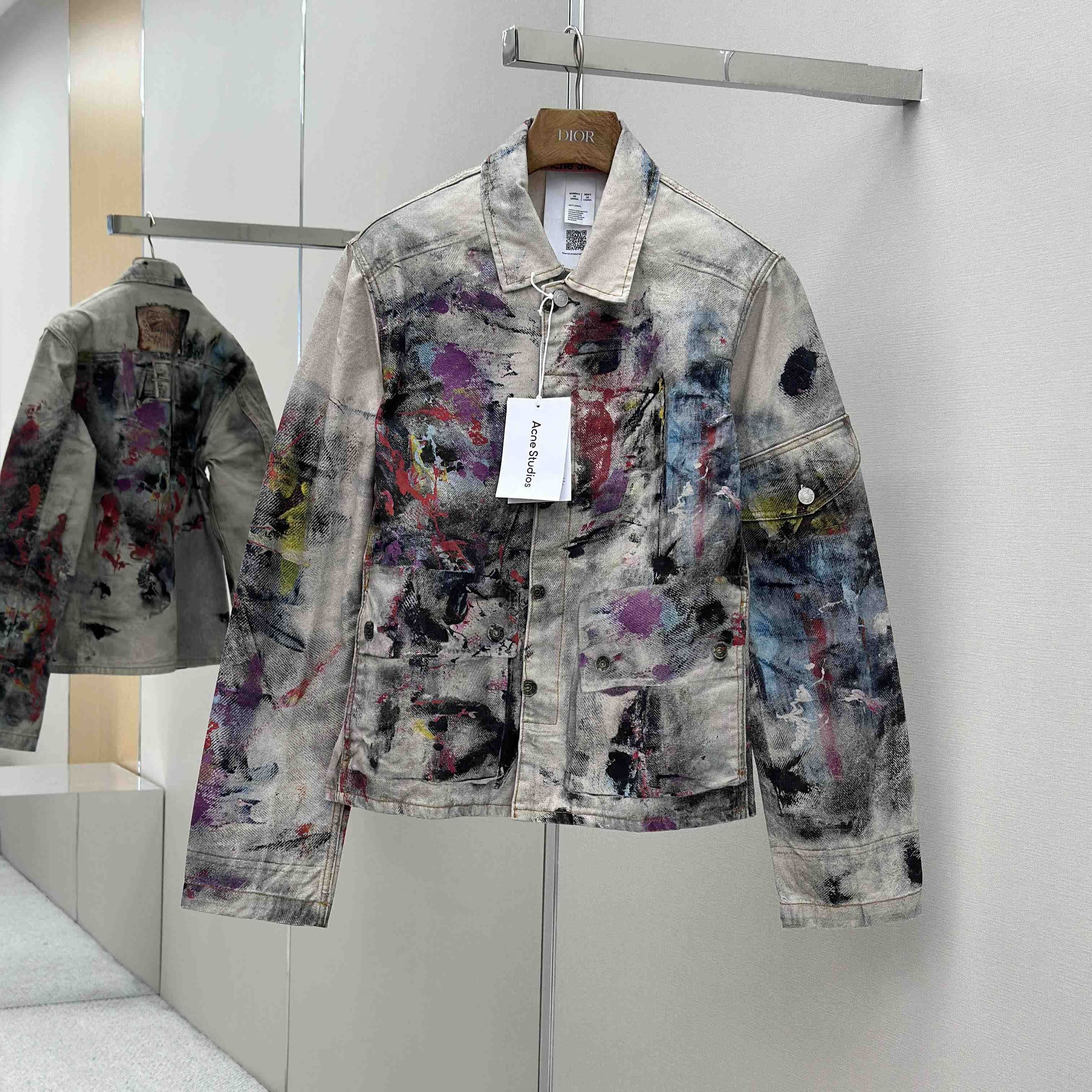 Acne Studios Jacket Trompe L'oeil Print - DopestKickz
