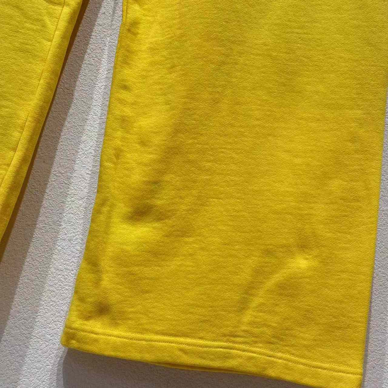 Balenciaga x Scholl Logo Embroidered Yellow Pants - DopestKickz