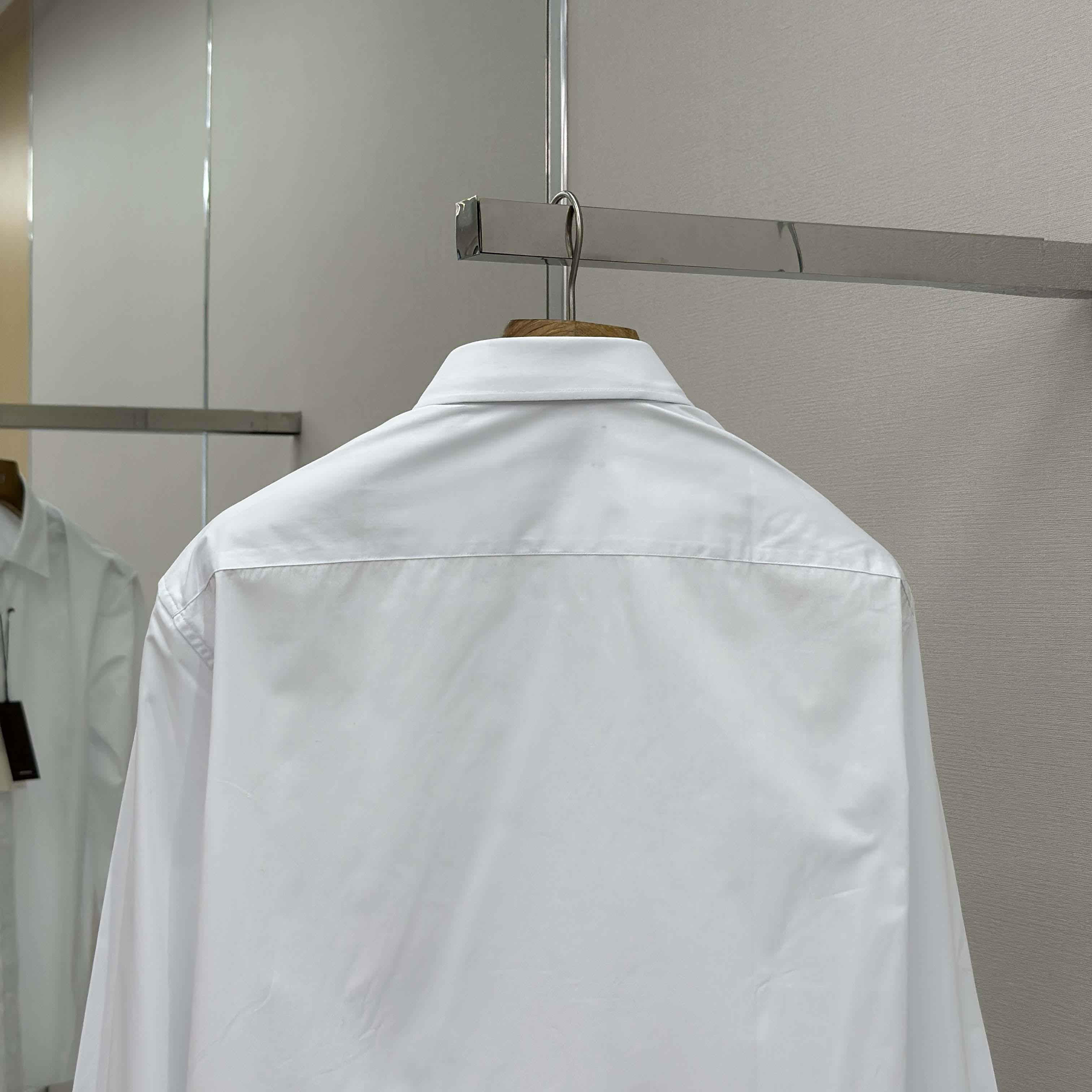 Gucci Cotton Poplin Shirt With Embroidery - DopestKickz