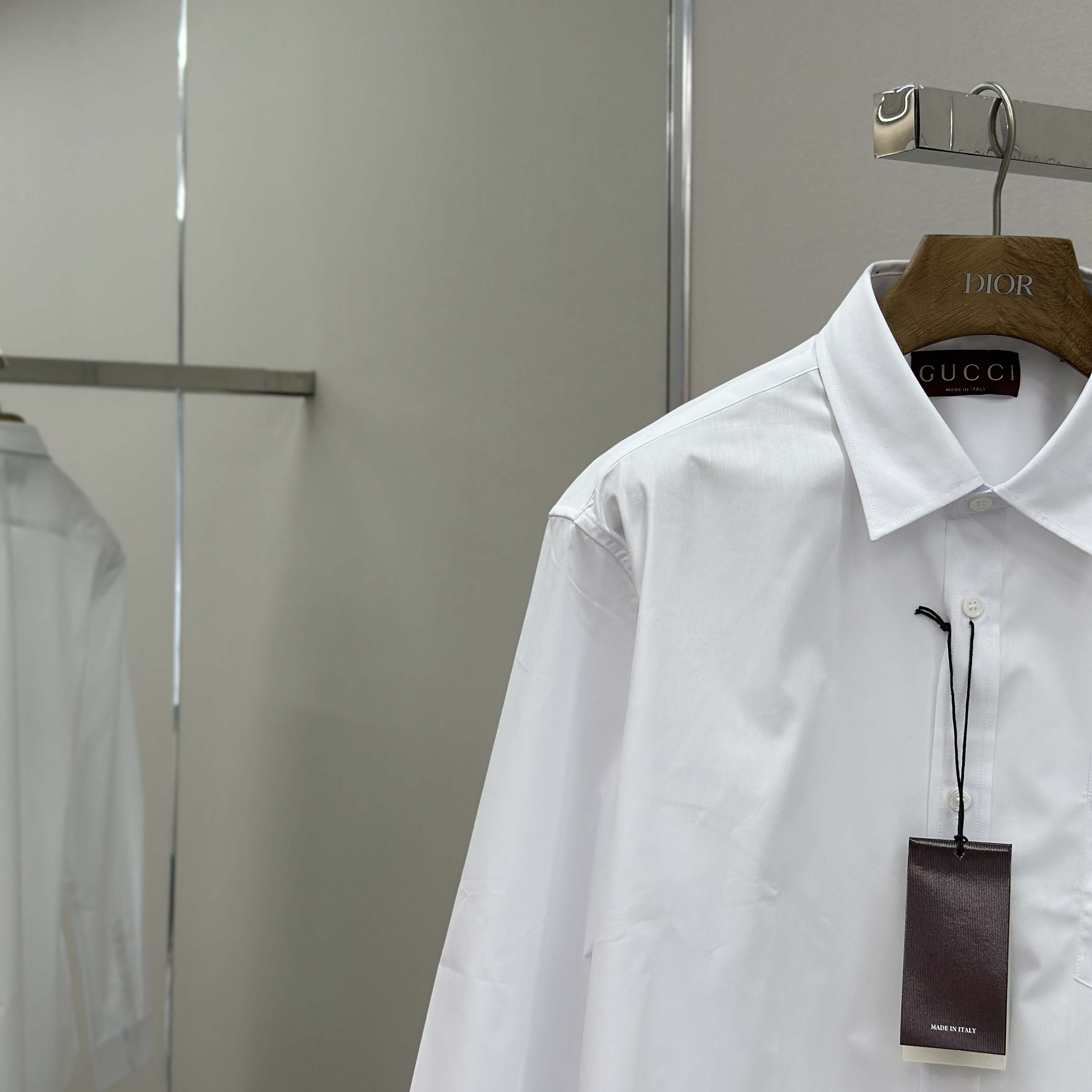 Gucci Cotton Poplin Shirt With Embroidery - DopestKickz