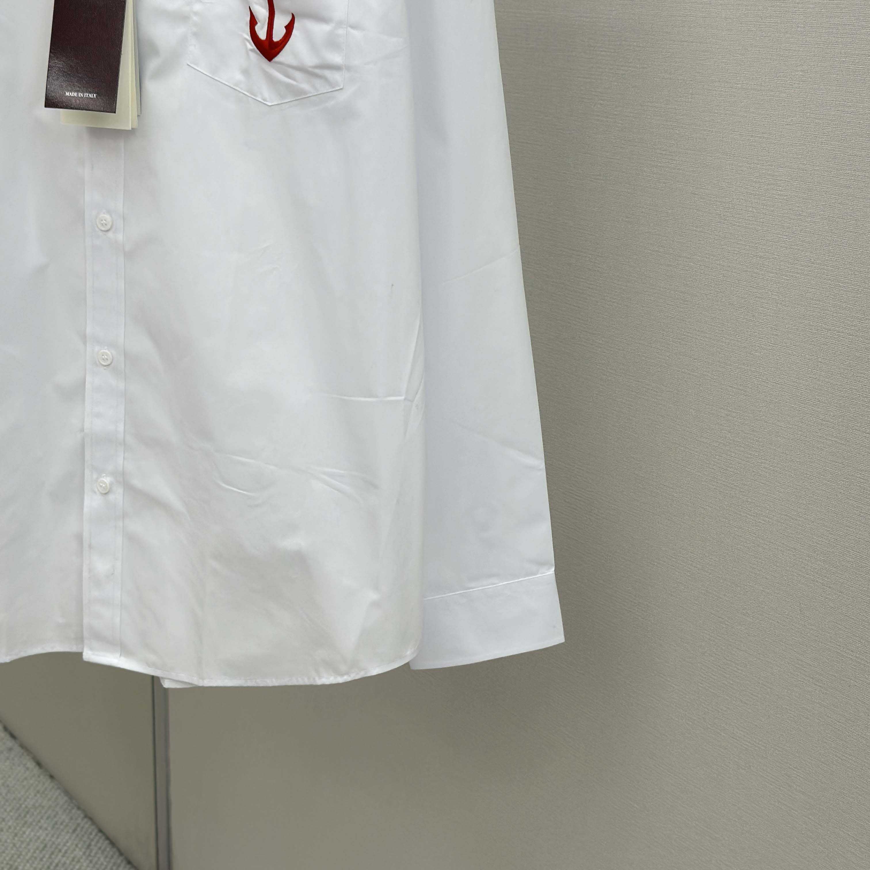 Gucci Cotton Poplin Shirt With Embroidery - DopestKickz