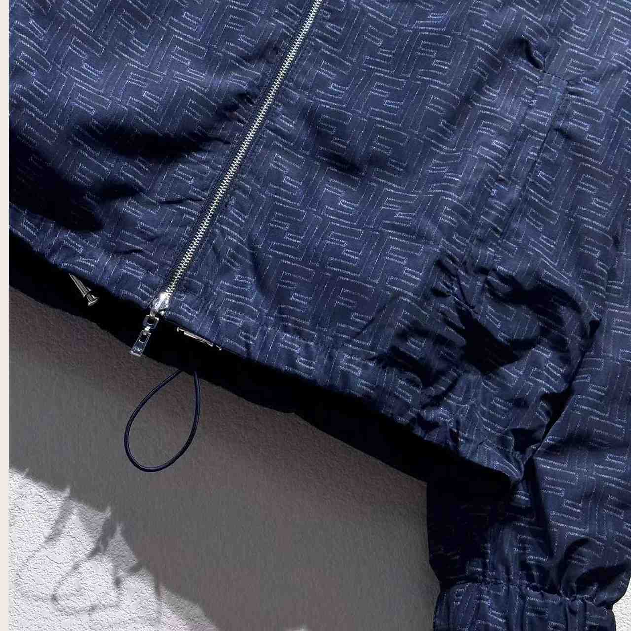 Fendi Blue FF Nylon Jacket - DopestKickz